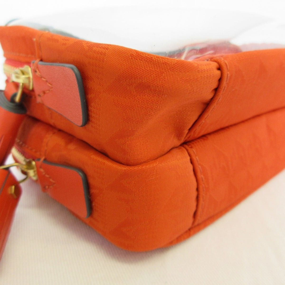 Anya Hindmarch Clear Orange Clutch Bag (Pre-Owned)