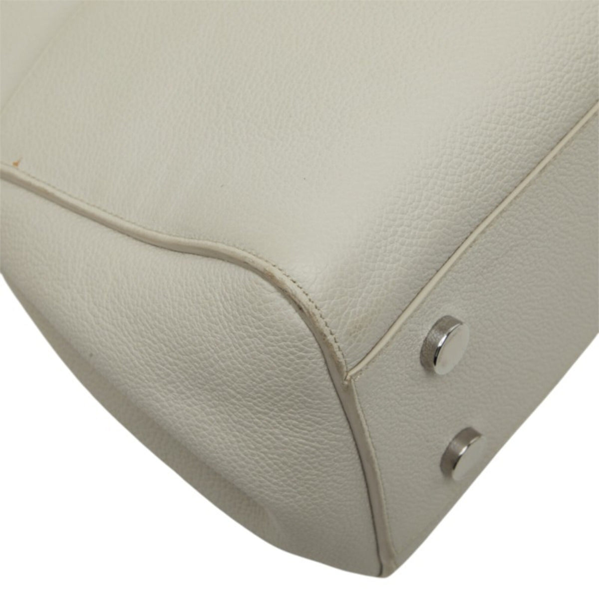 Saint Laurent Light Gray Leather Handbag Shoulder Bag (Pre-Owned)