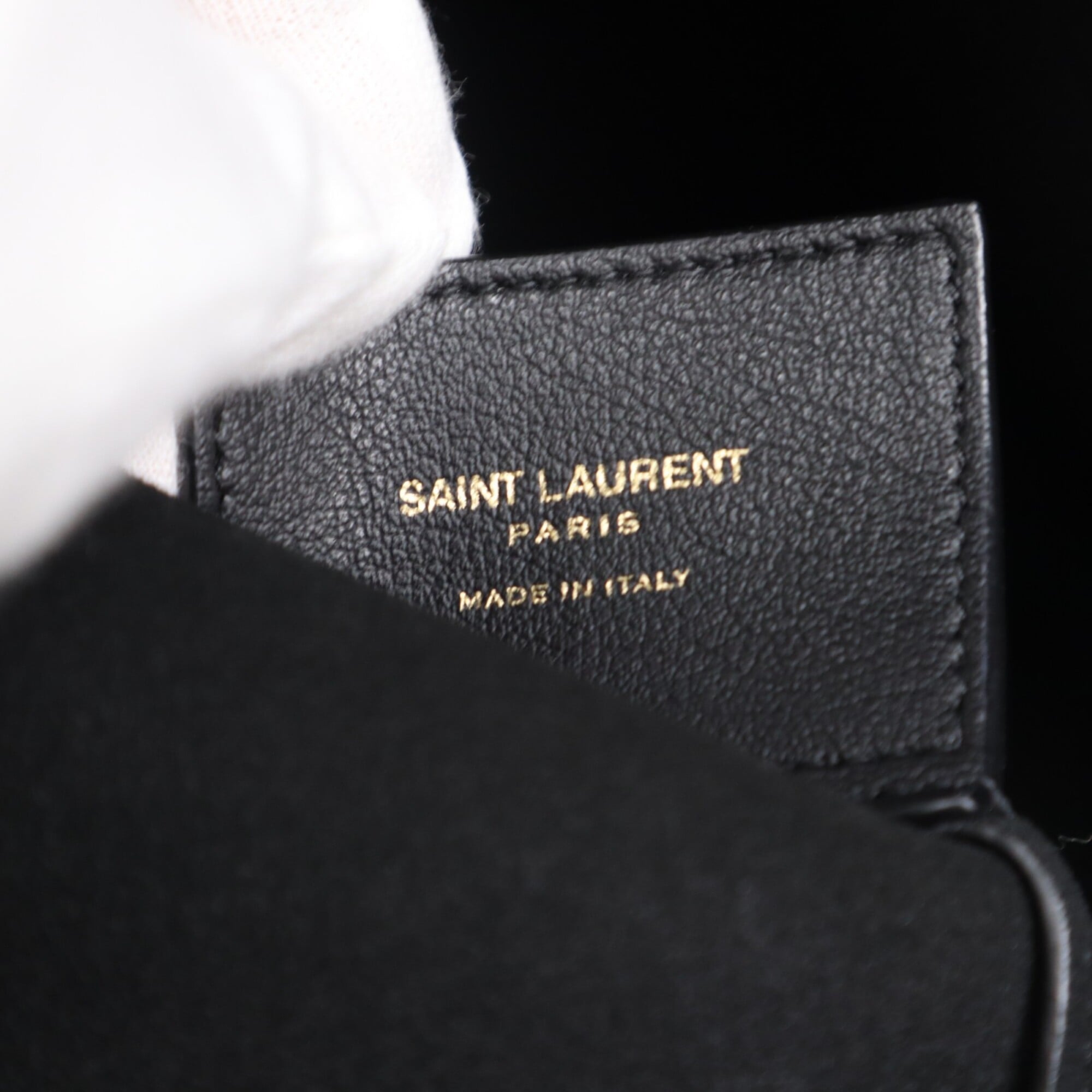 Yves Saint Laurent Black Leather Tote Bag (Pre-Owned)