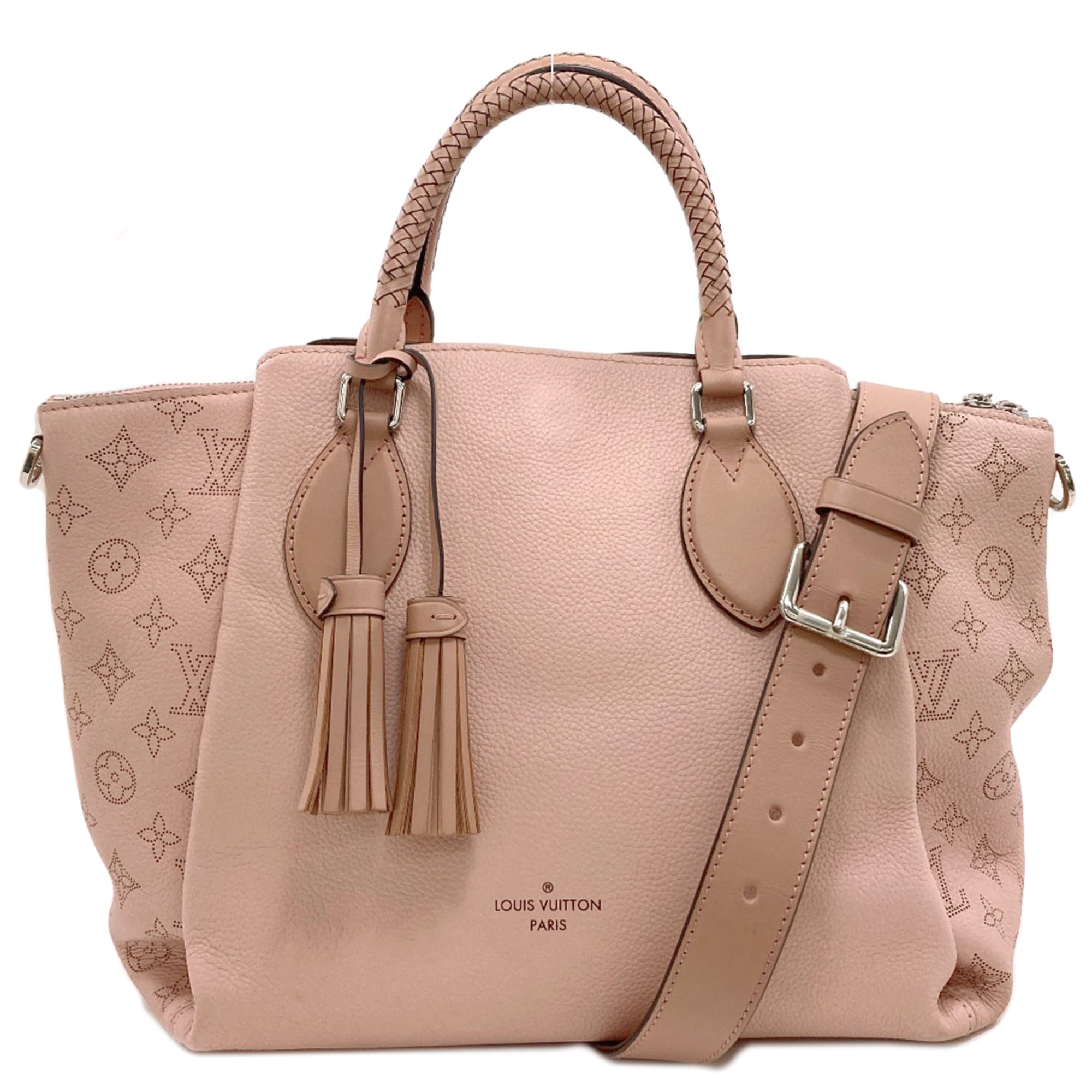 Louis Vuitton Magnolia Mahina Leather Handbag (Pre-Owned)