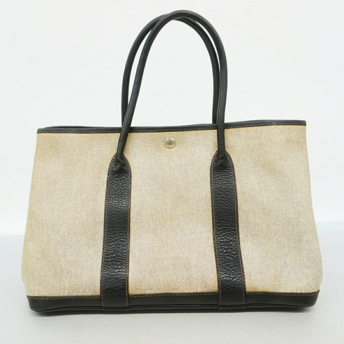 Hermes Black Toile H Tote Bag (Pre-Owned)