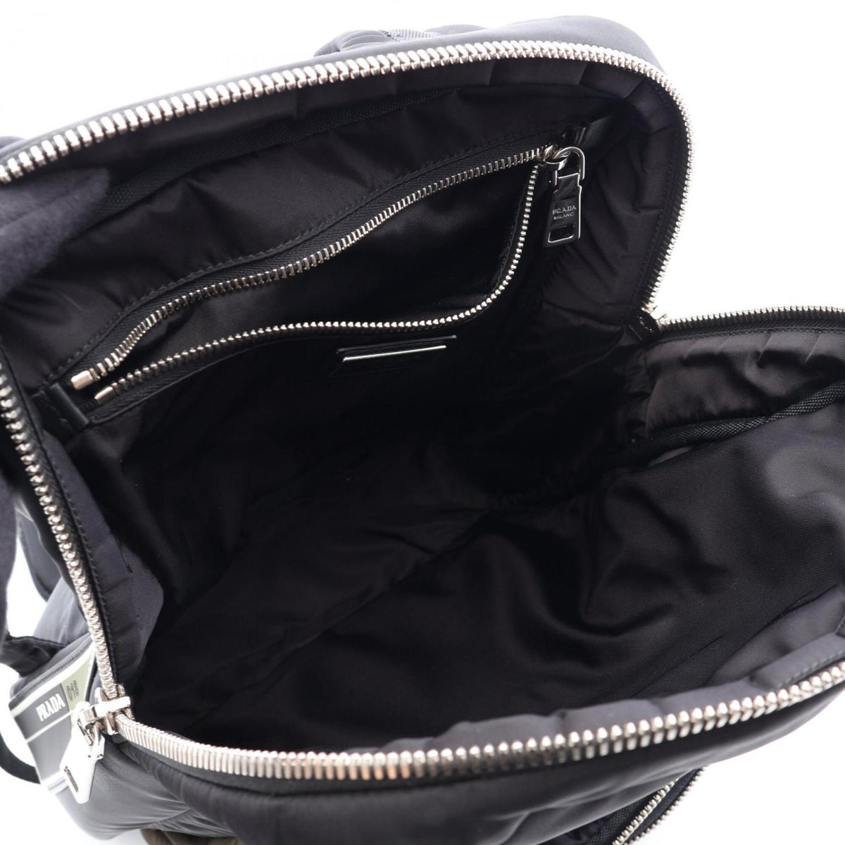 Prada Black Khaki Nylon Backpack (Pre-Owned)