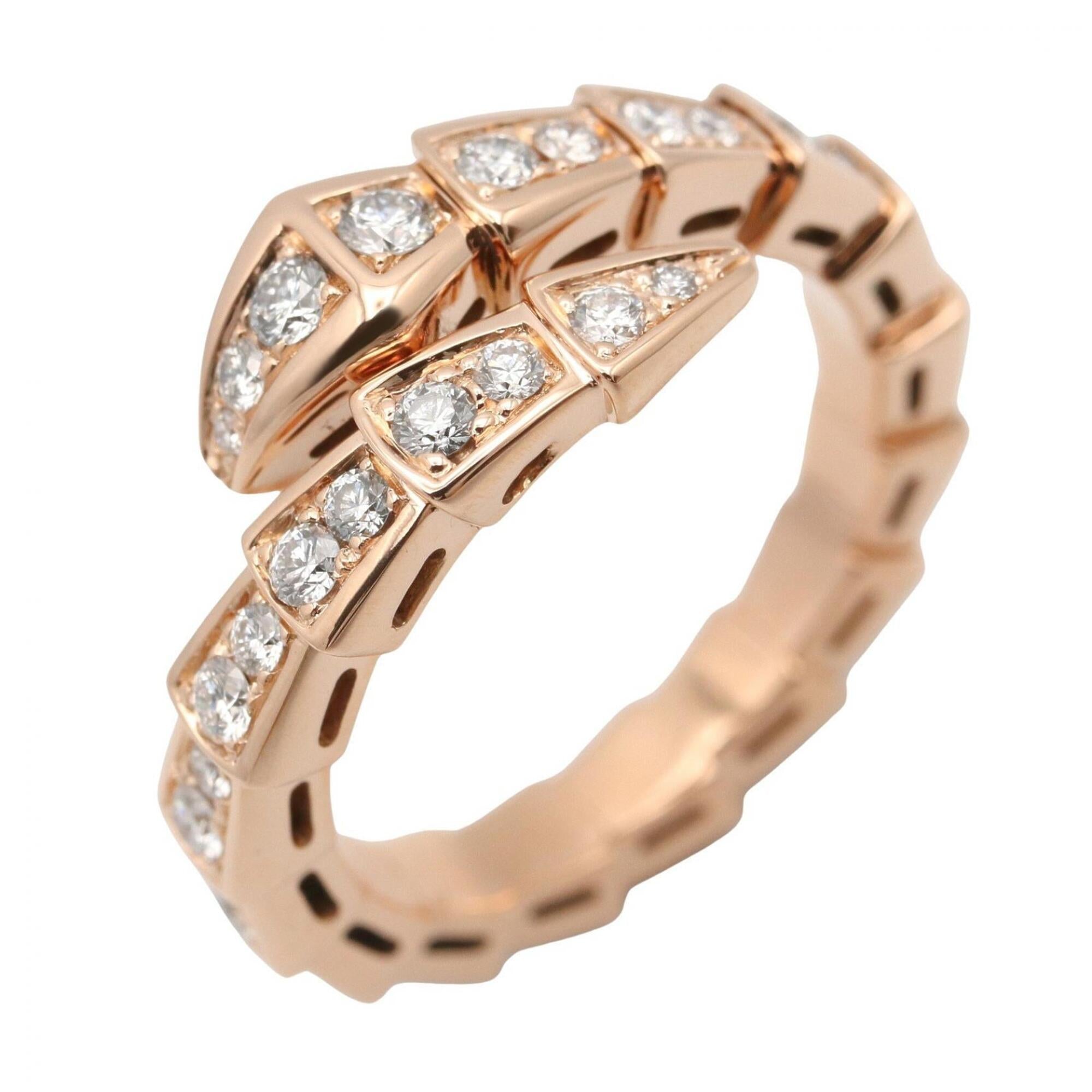 Bvlgari Gold Clear Band Ring (Pre-Owned)