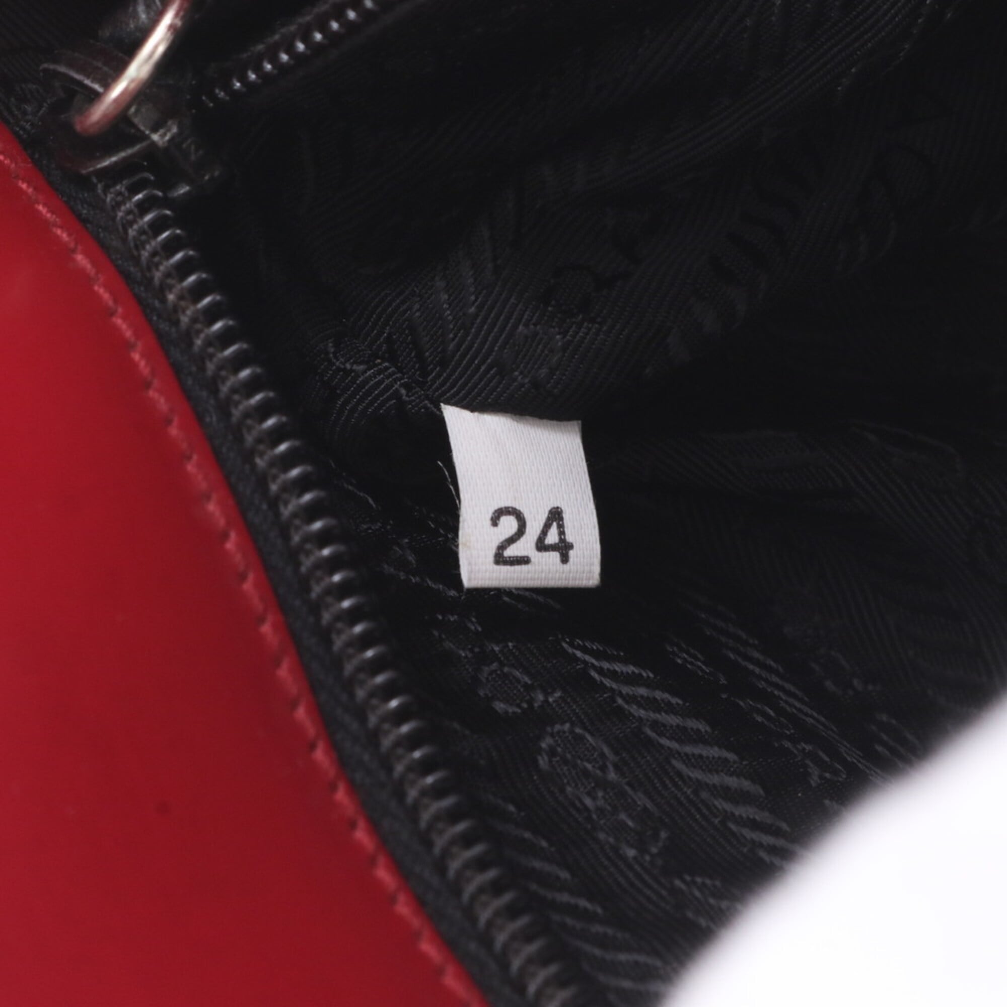 Prada Red Color Wine Leather Handbag Shoulder Bag Tote Bag (Pre-Owned)