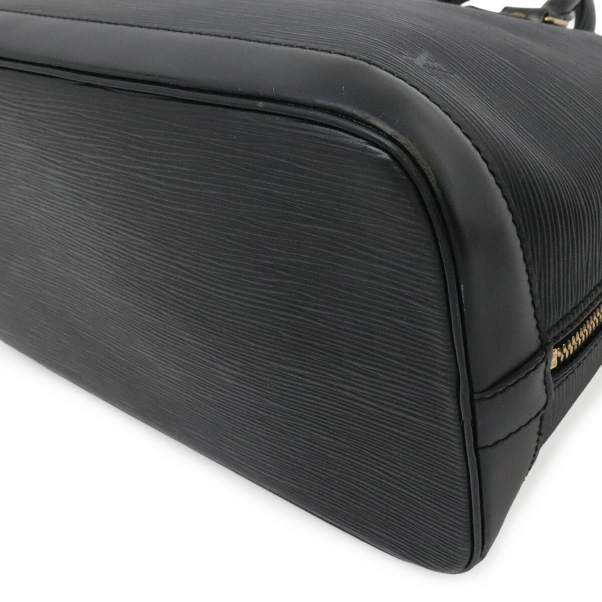 Louis Vuitton Black Galle Noir White Epi Leather Handbag (Pre-Owned)