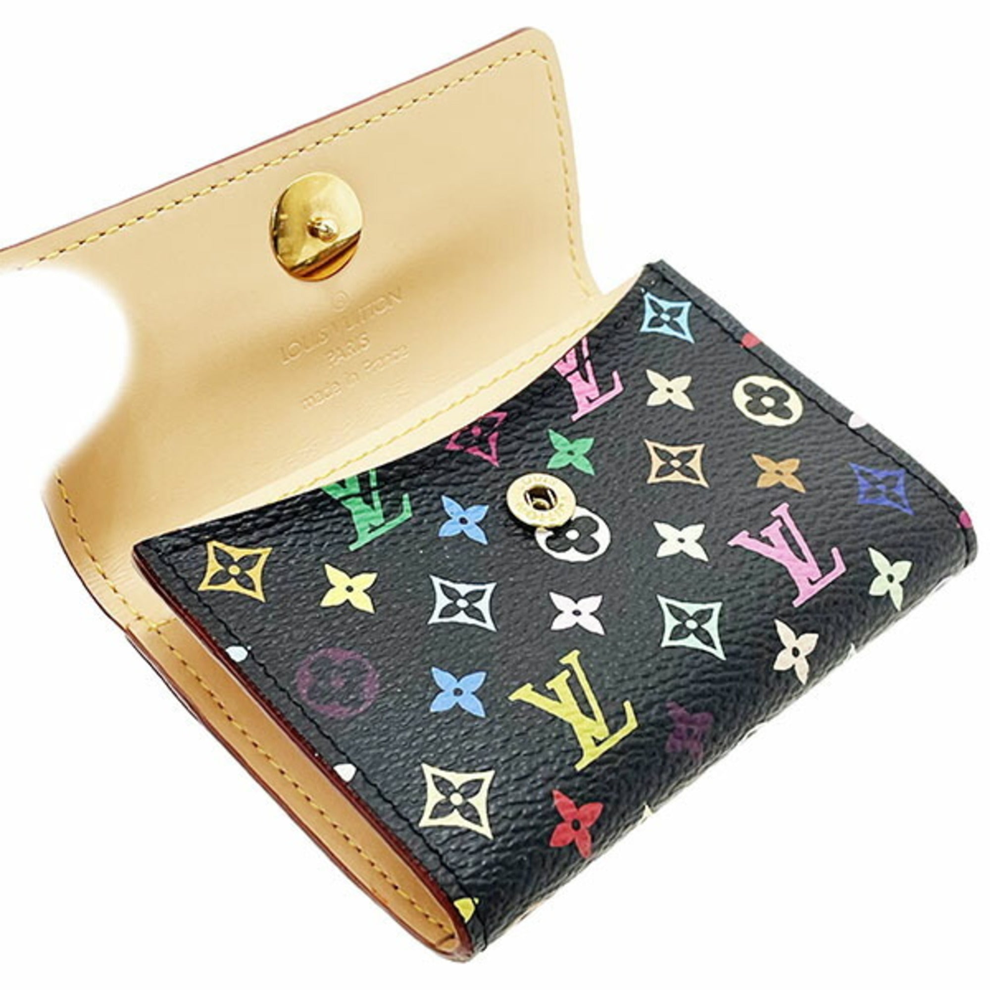 Louis Vuitton Monogram Multicolore Black Noir Monogram Multicolore Coin Purse/Coin Case (Pre-Owned)