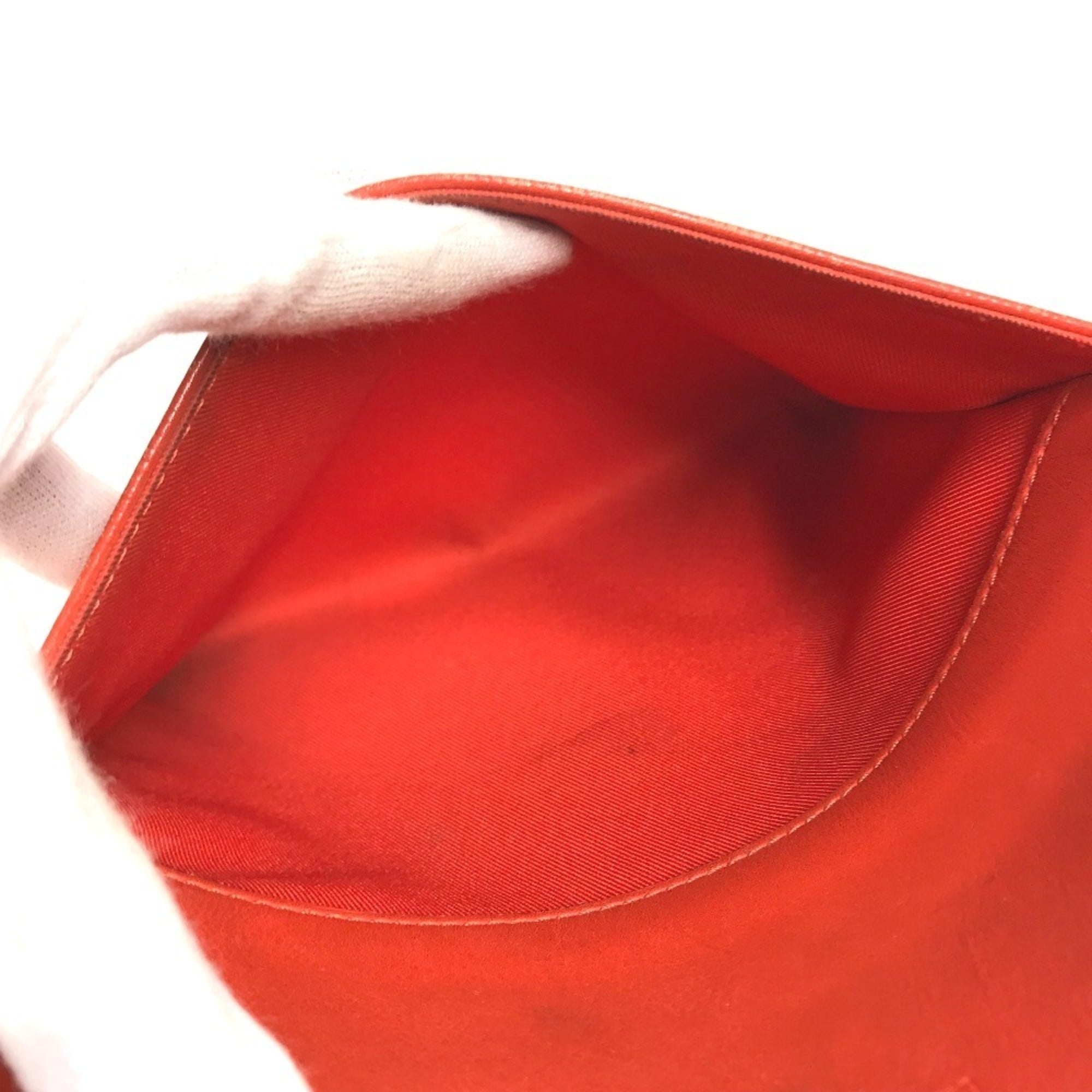 Louis Vuitton Red Color Damier Infini Leather Pochette Shoulder Bag (Pre-Owned)