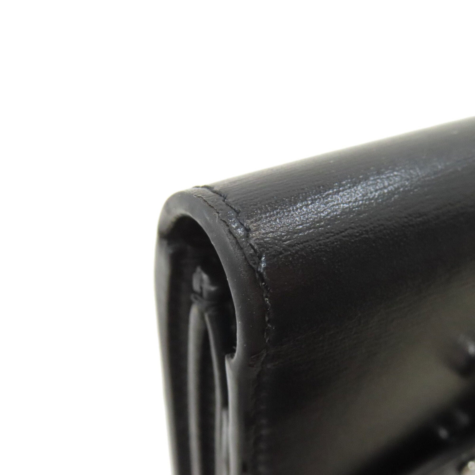 Celine Black Leather Wallet (Tri-Fold) (Pre-Owned)