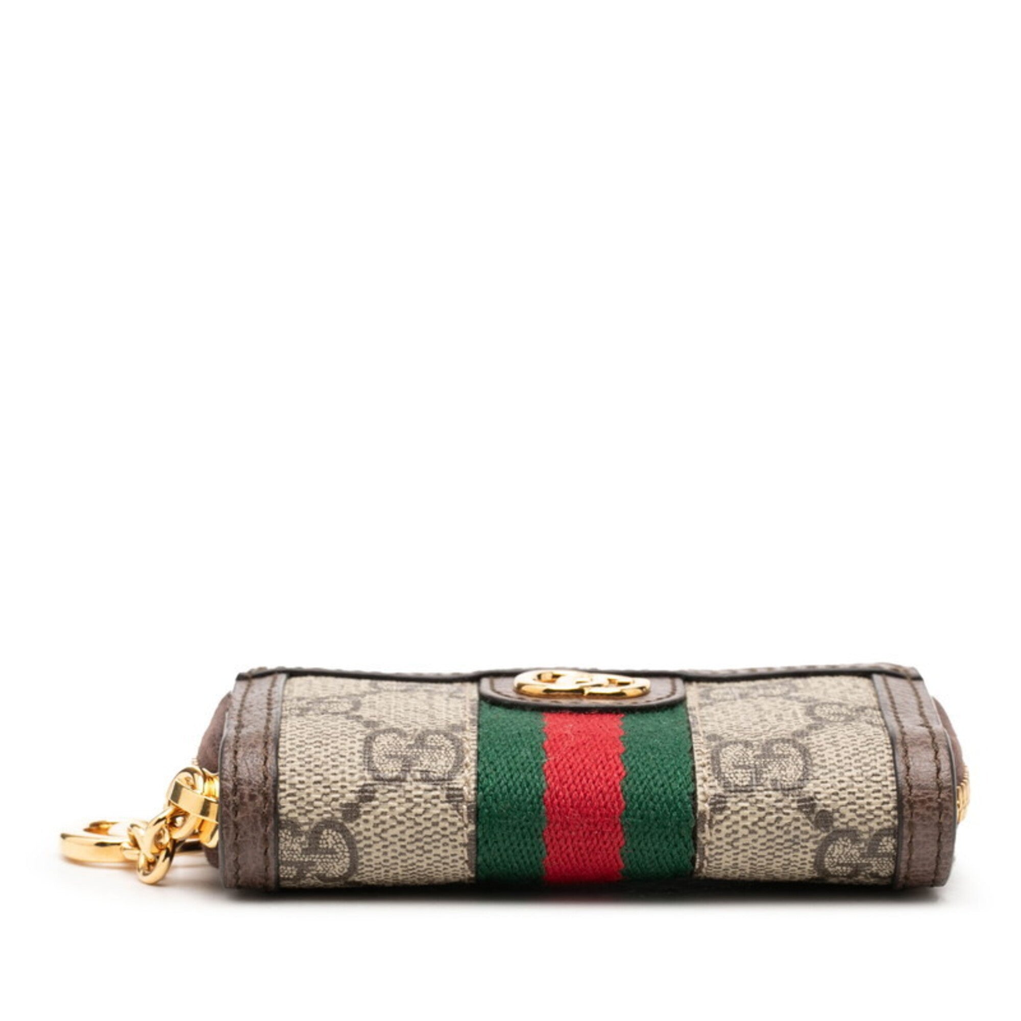 Gucci Beige Brown Pvc Leather Coin Purse/Coin Case (Pre-Owned)