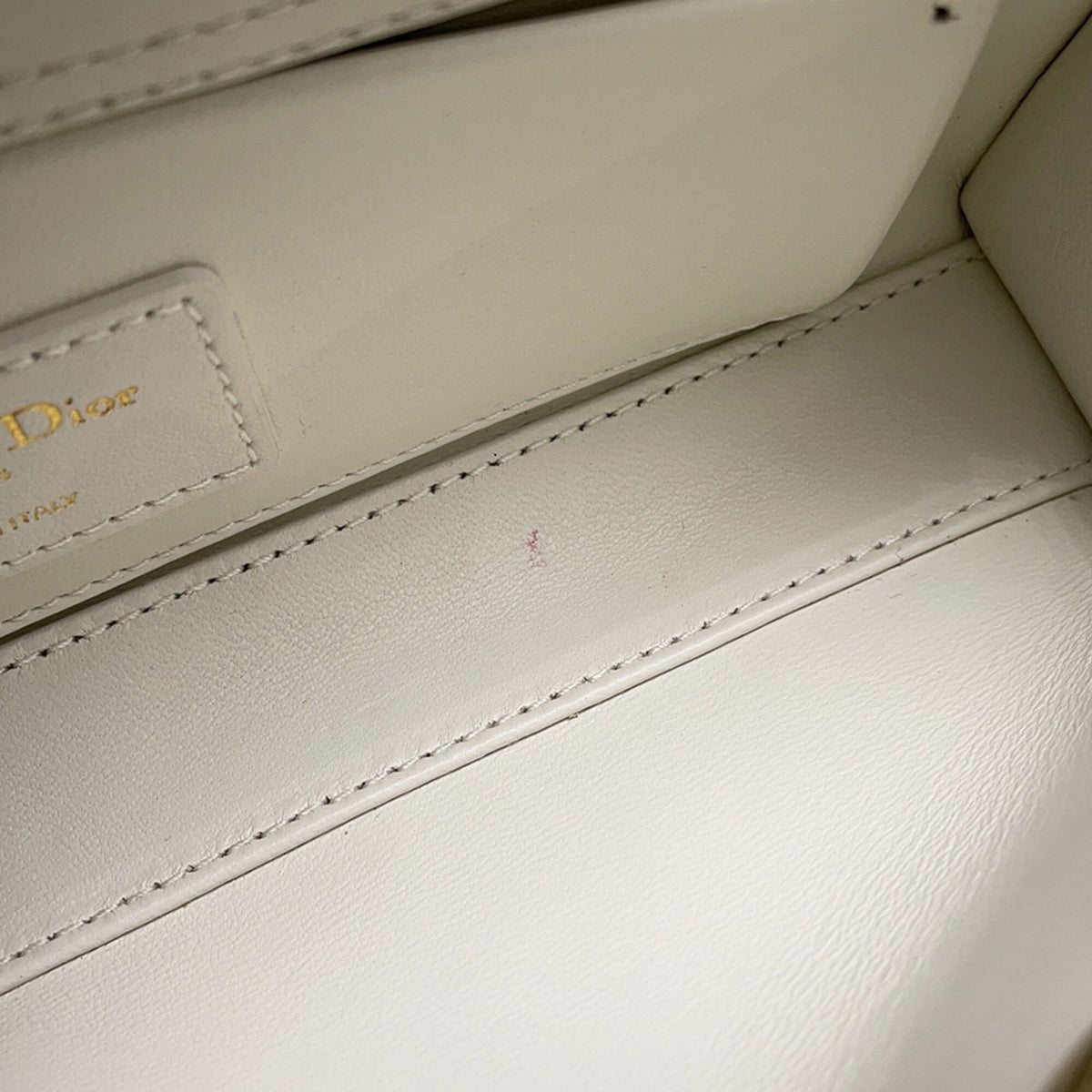Christian Dior Blue White Leather Handbag (Pre-Owned)