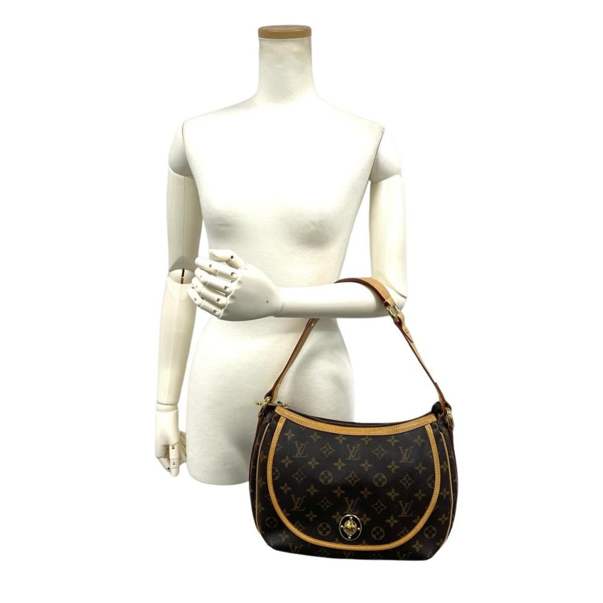 Louis Vuitton Brown Monogram Canvas Shoulder Bag (Pre-Owned)