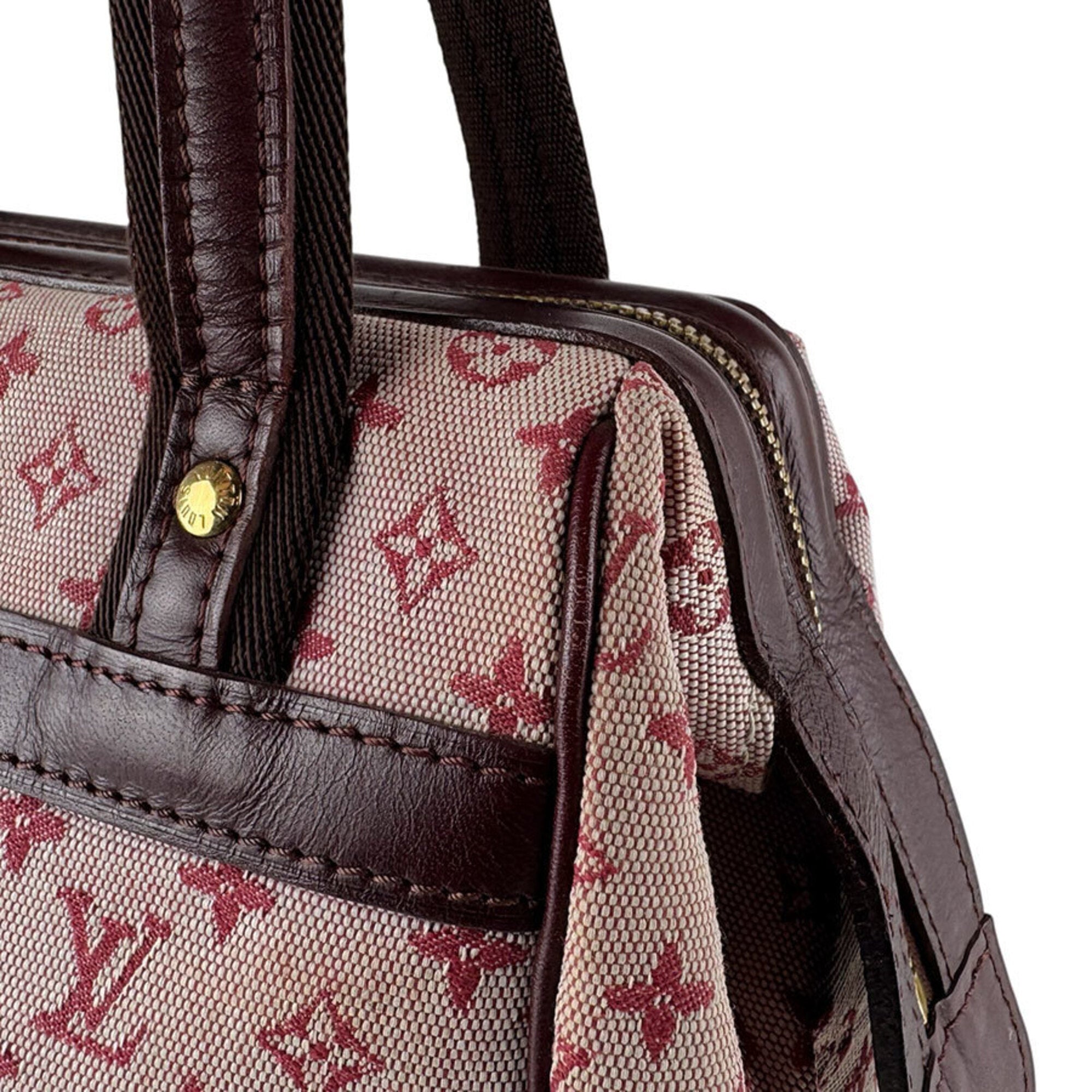 Louis Vuitton Burgundy Monogram Mini Handbag (Pre-Owned)