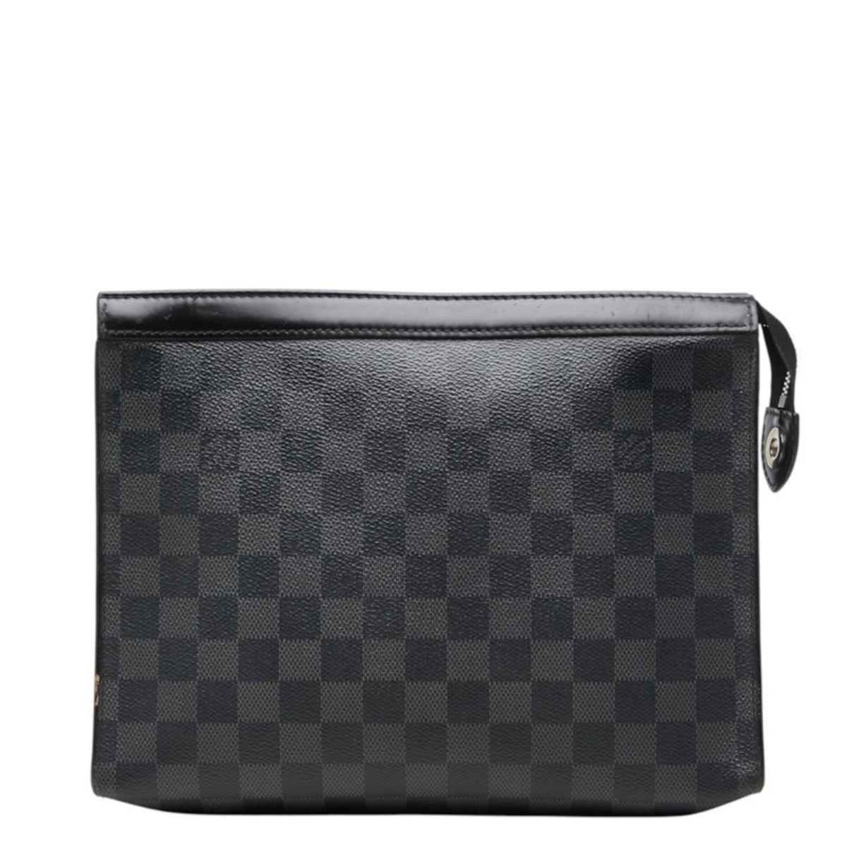 Louis Vuitton Black Pvc Leather Pochette (Pre-Owned)