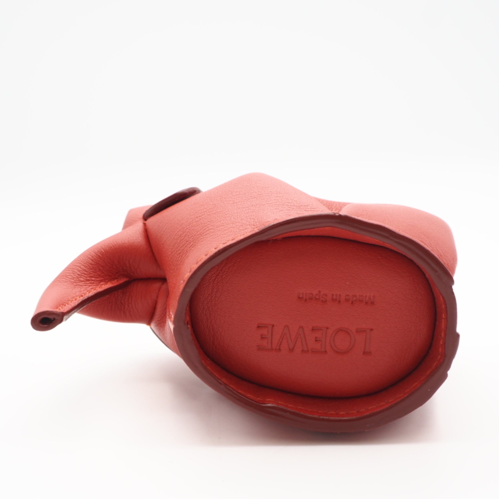 Loewe Red Color Leather Pouch (Pre-Owned)