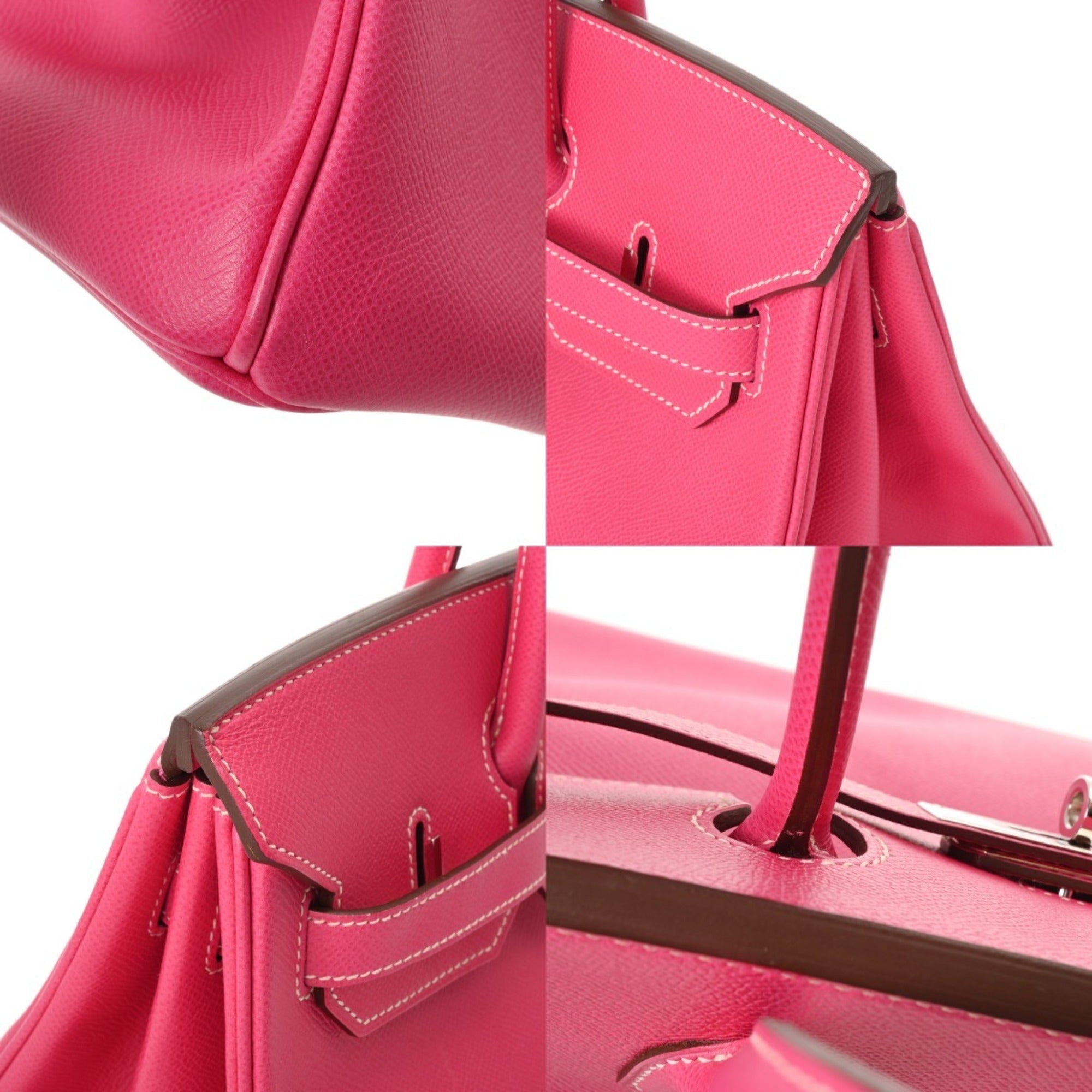 Hermes Birkin Rose Tyrien Leather Handbag (Pre-Owned)