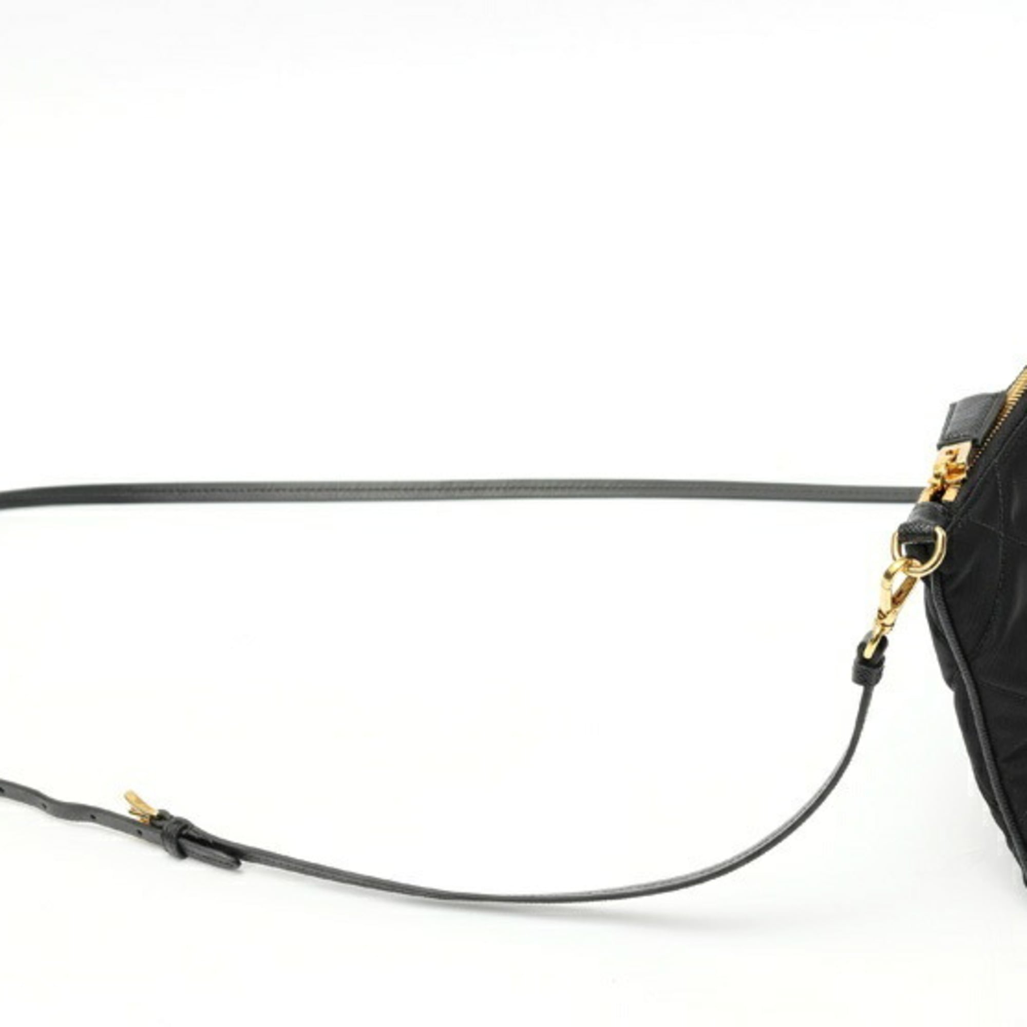 Prada Black Nylon Pouch Shoulder Bag (Pre-Owned)