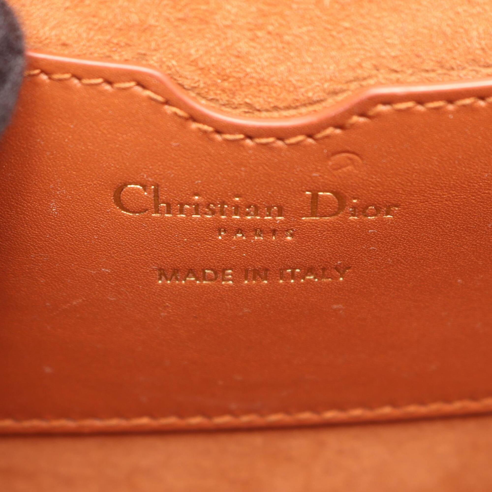 Christian Dior Brown Leather Handbag Shoulder Bag (Pre-Owned)