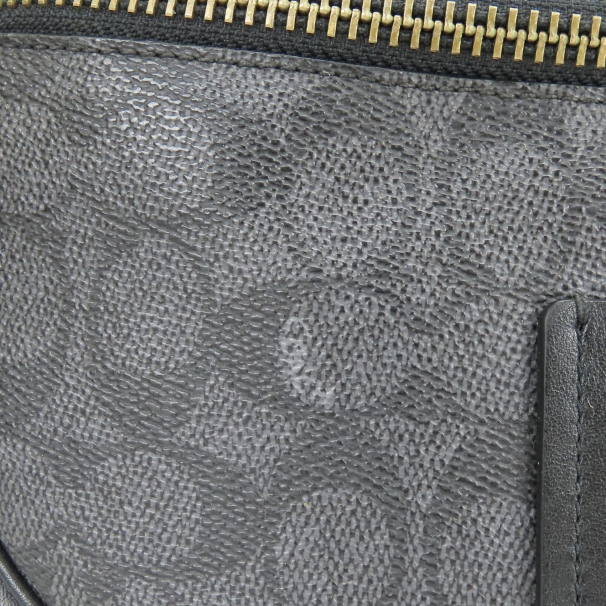 Coach Signature Black Gray Pvc Leather Fanny Pack Sling Bag (Pre-Owned)
