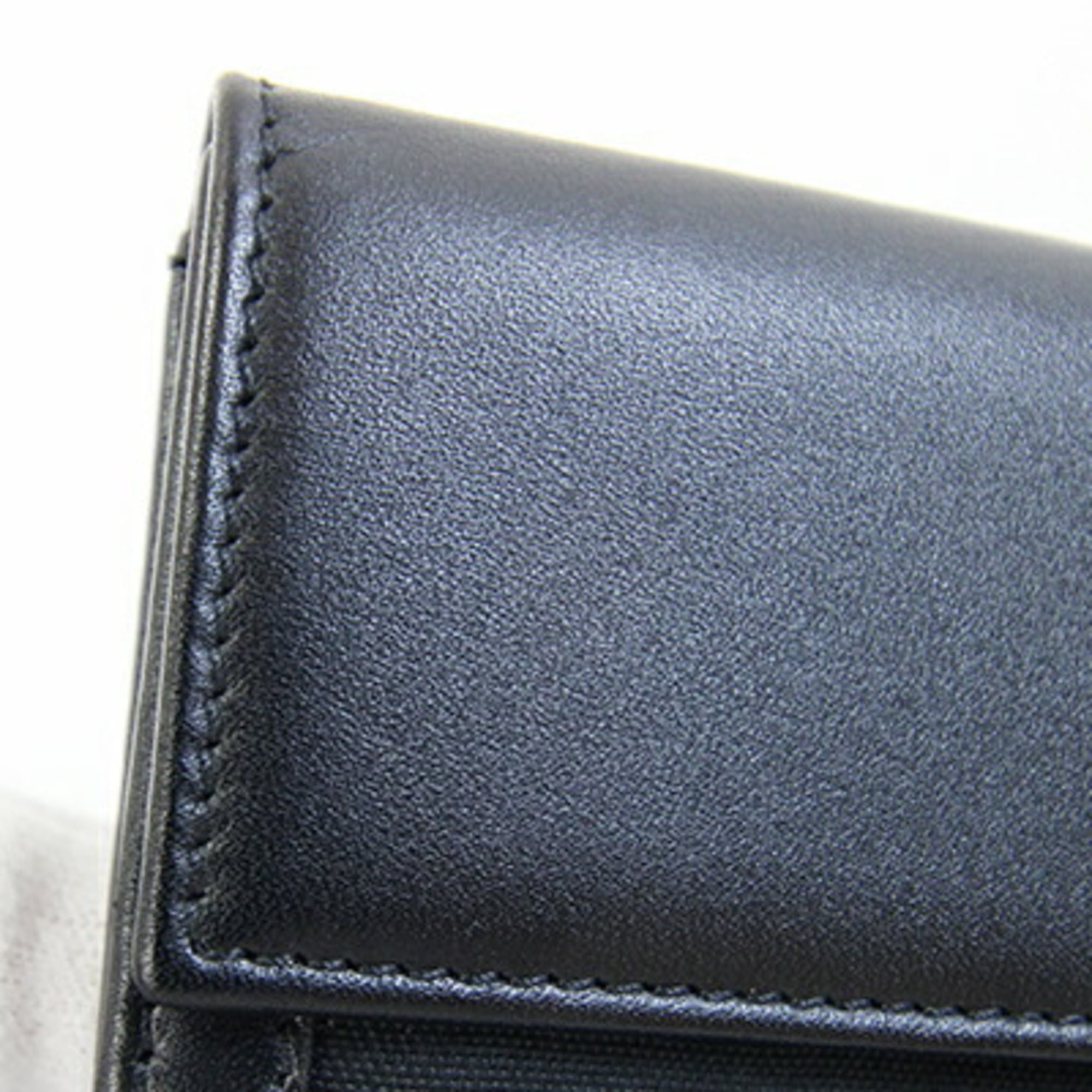 Fendi Black Canvas Leather Card Wallet (Pre-Owned)