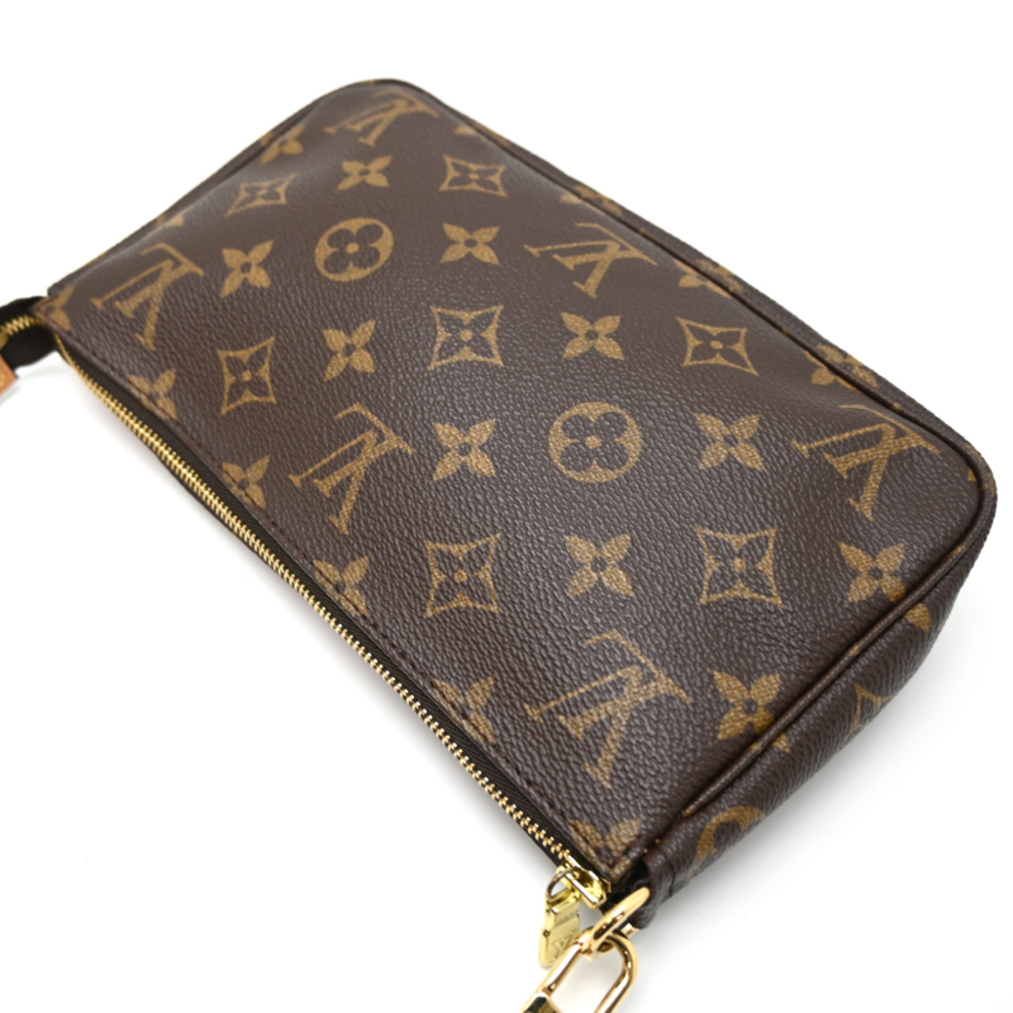 Louis Vuitton Brown Monogram Pochette Shoulder Bag (Pre-Owned)