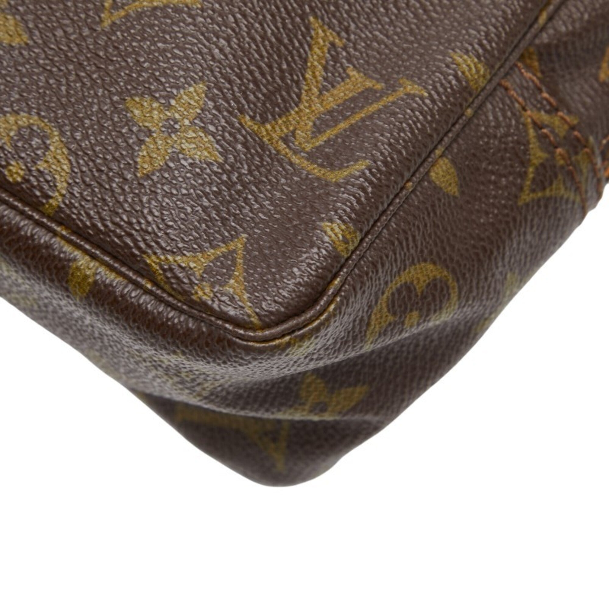 Louis Vuitton Brown Pvc Leather Clutch Bag (Pre-Owned)
