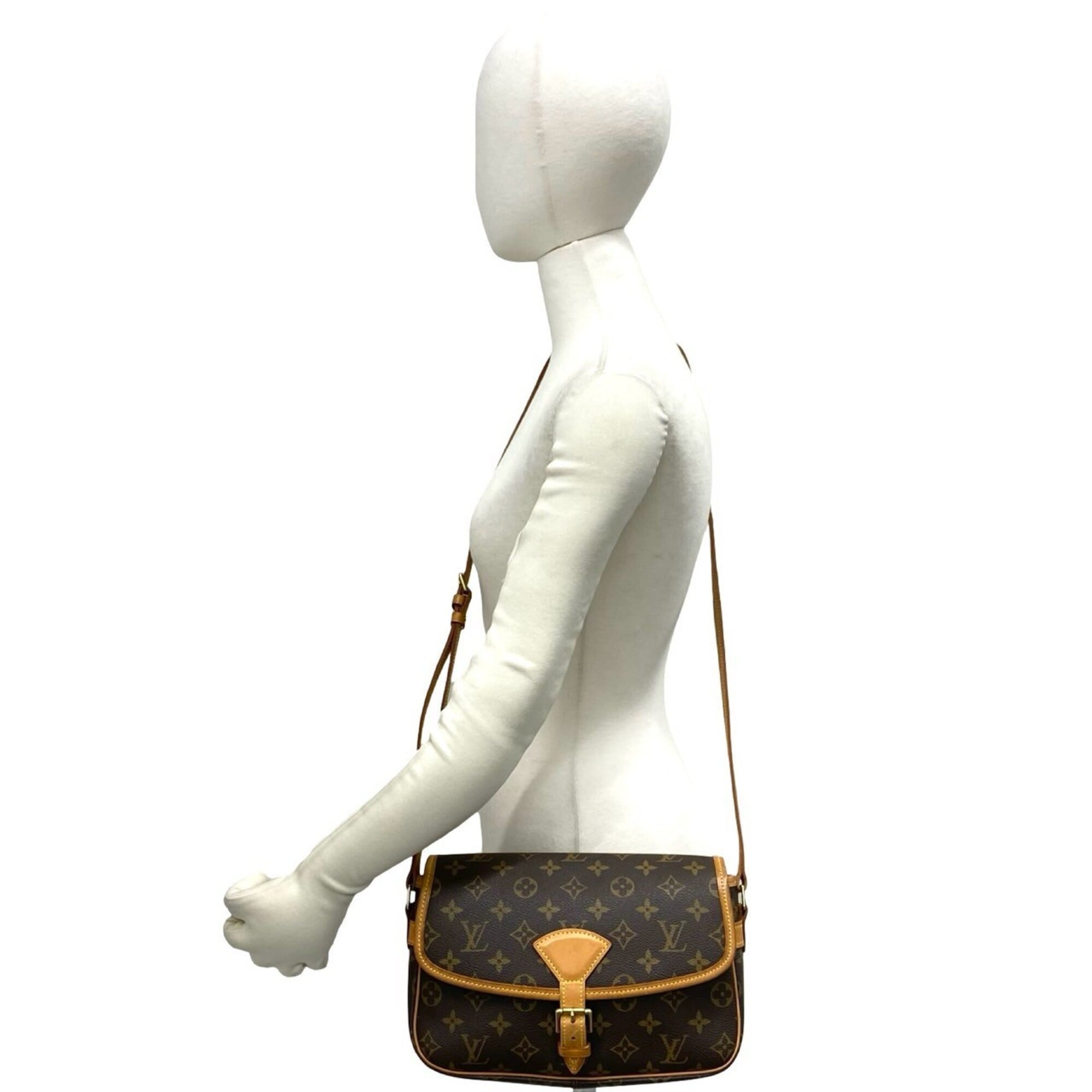 Louis Vuitton Brown Leather Pvc Pochette Shoulder Bag (Pre-Owned)