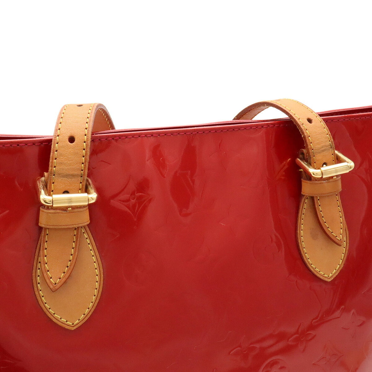 Louis Vuitton Noisette Red Color Leather Tote Bag (Pre-Owned)