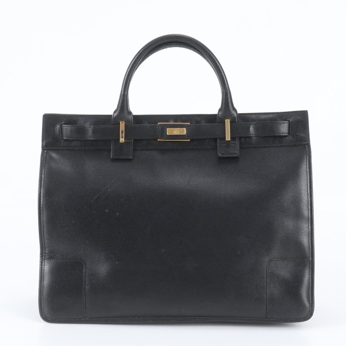 Gucci Black Leather Briefcase (Pre-Owned)