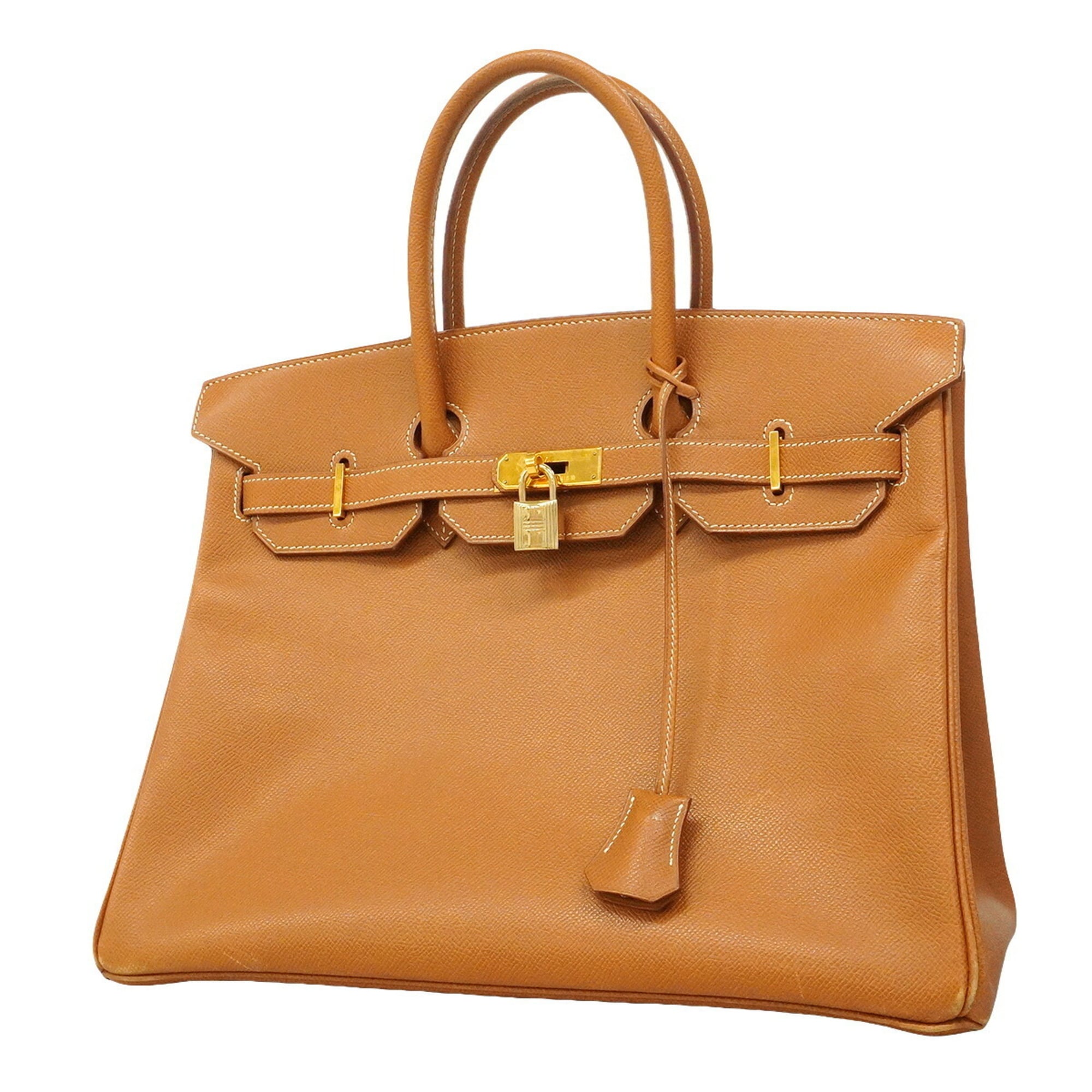Hermes Gold Courchevel Leather Handbag (Pre-Owned)