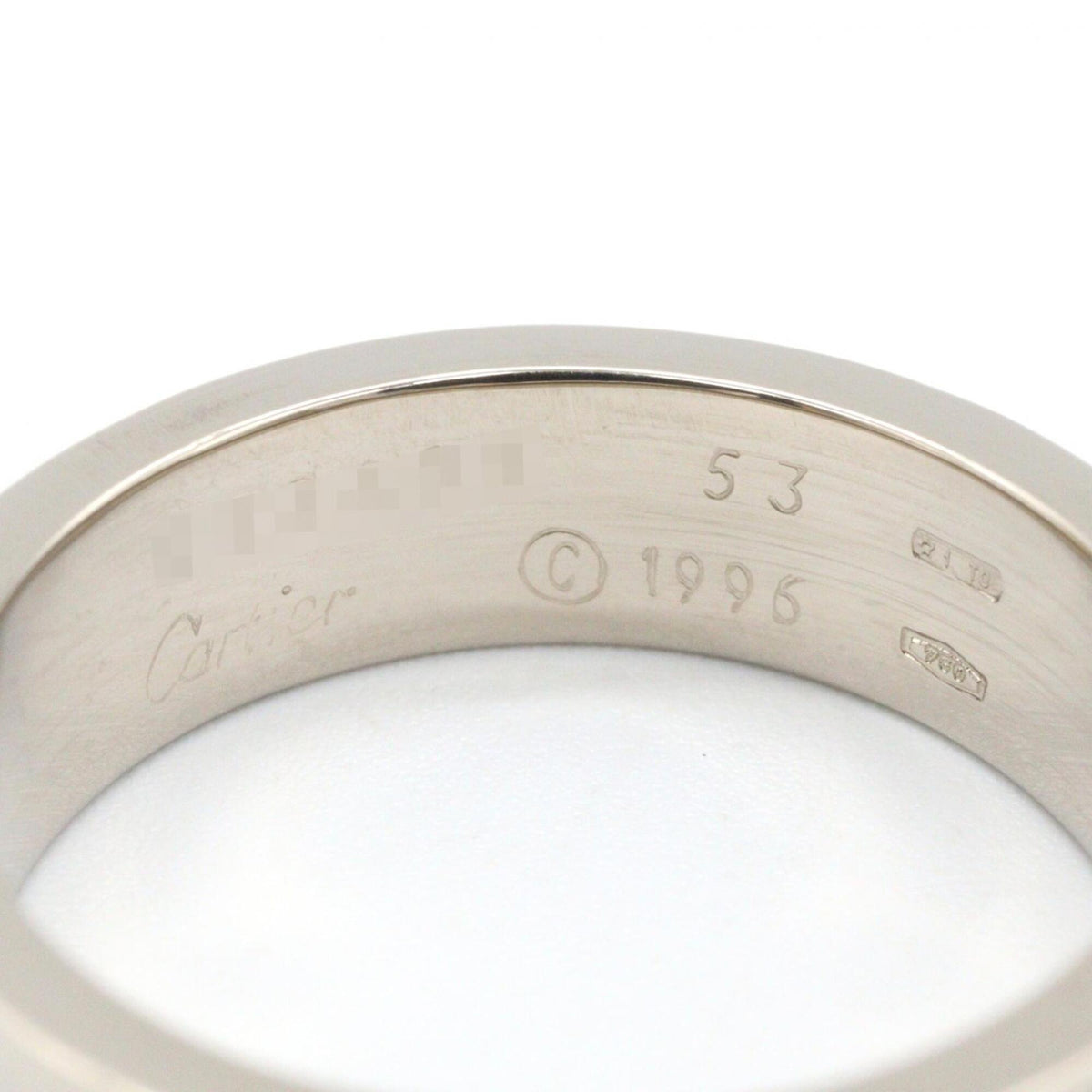 Cartier Silver White Gold (18K) Band Ring (Pre-Owned)