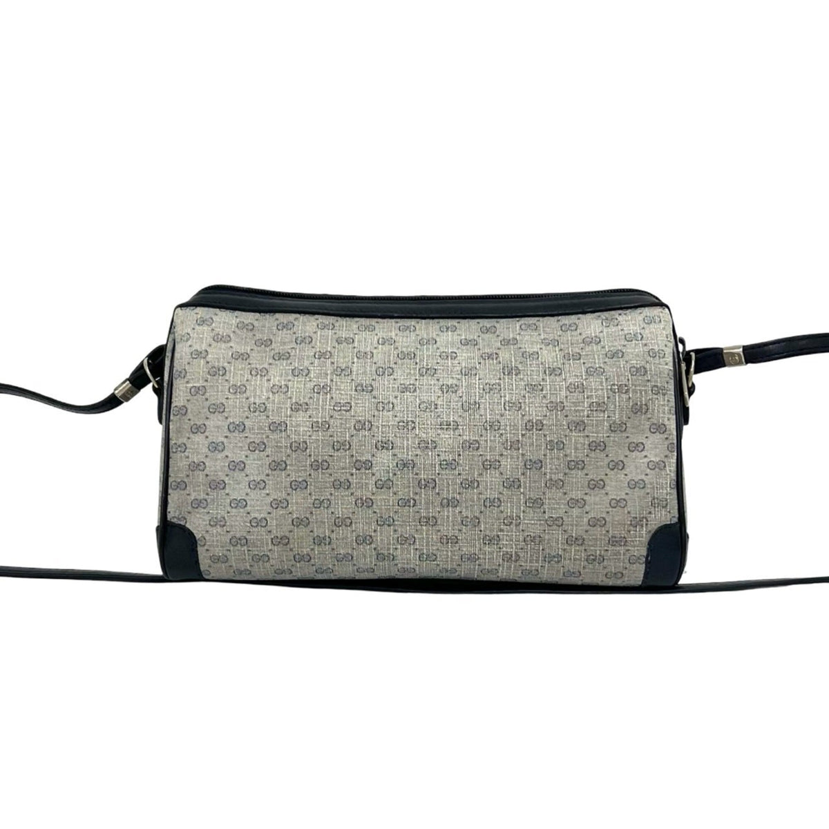 Gucci Navy Leather Pvc Pochette Shoulder Bag (Pre-Owned)