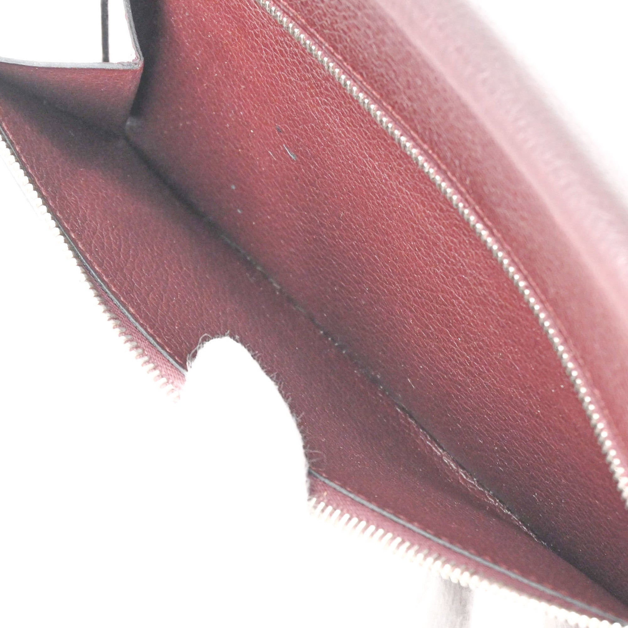 Hermes Dogon Brown Taurillon Clemence Leather Long Wallet (Bi-Fold) (Pre-Owned)