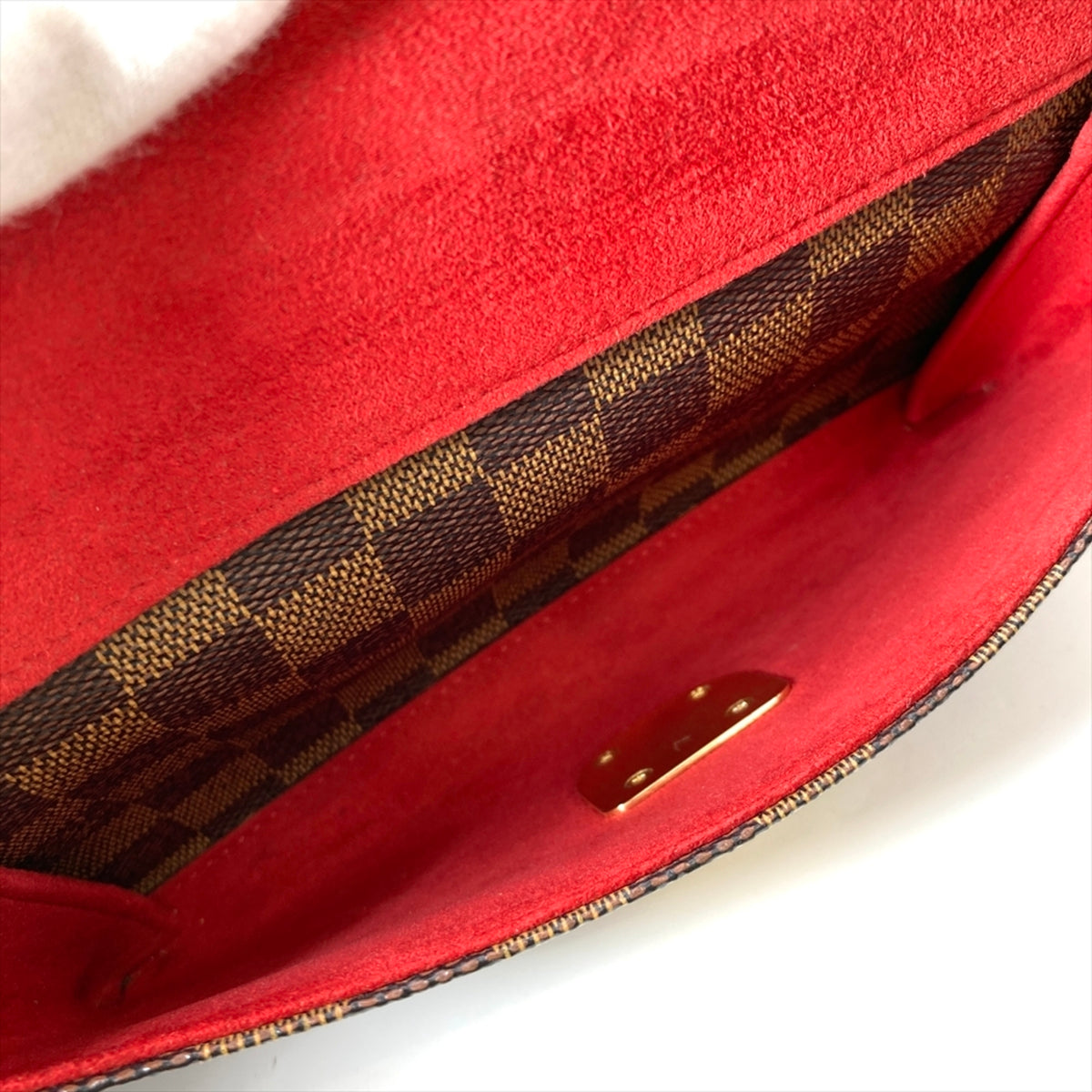 Louis Vuitton Damier Brown Damier Canvas Ebene Damier Canvas Shoulder Bag (Pre-Owned)