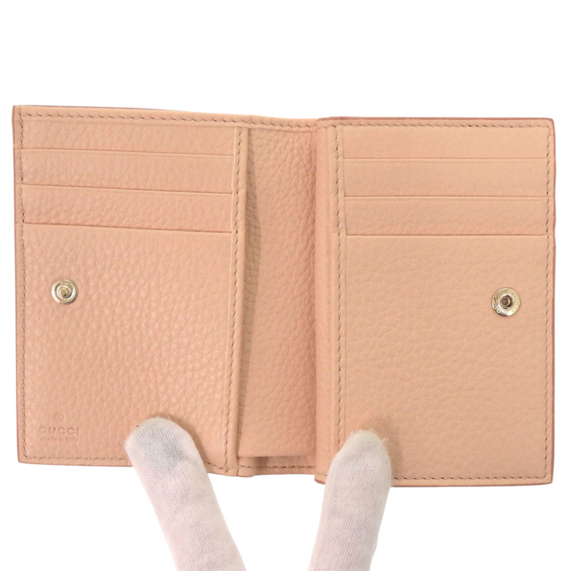 Gucci Beige Leather Wallet (Bi-Fold) (Pre-Owned)