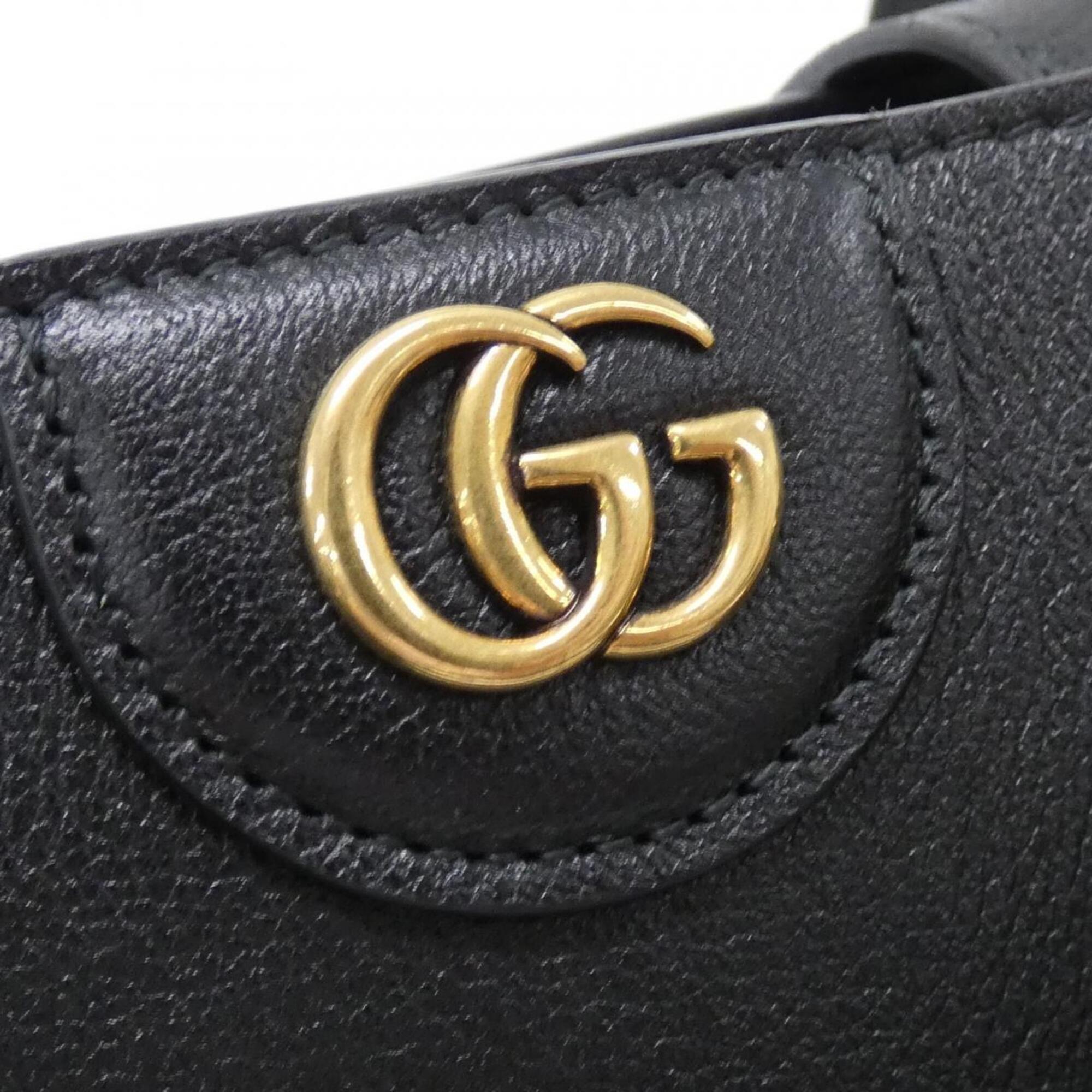 Gucci Black Leather Handbag (Pre-Owned)