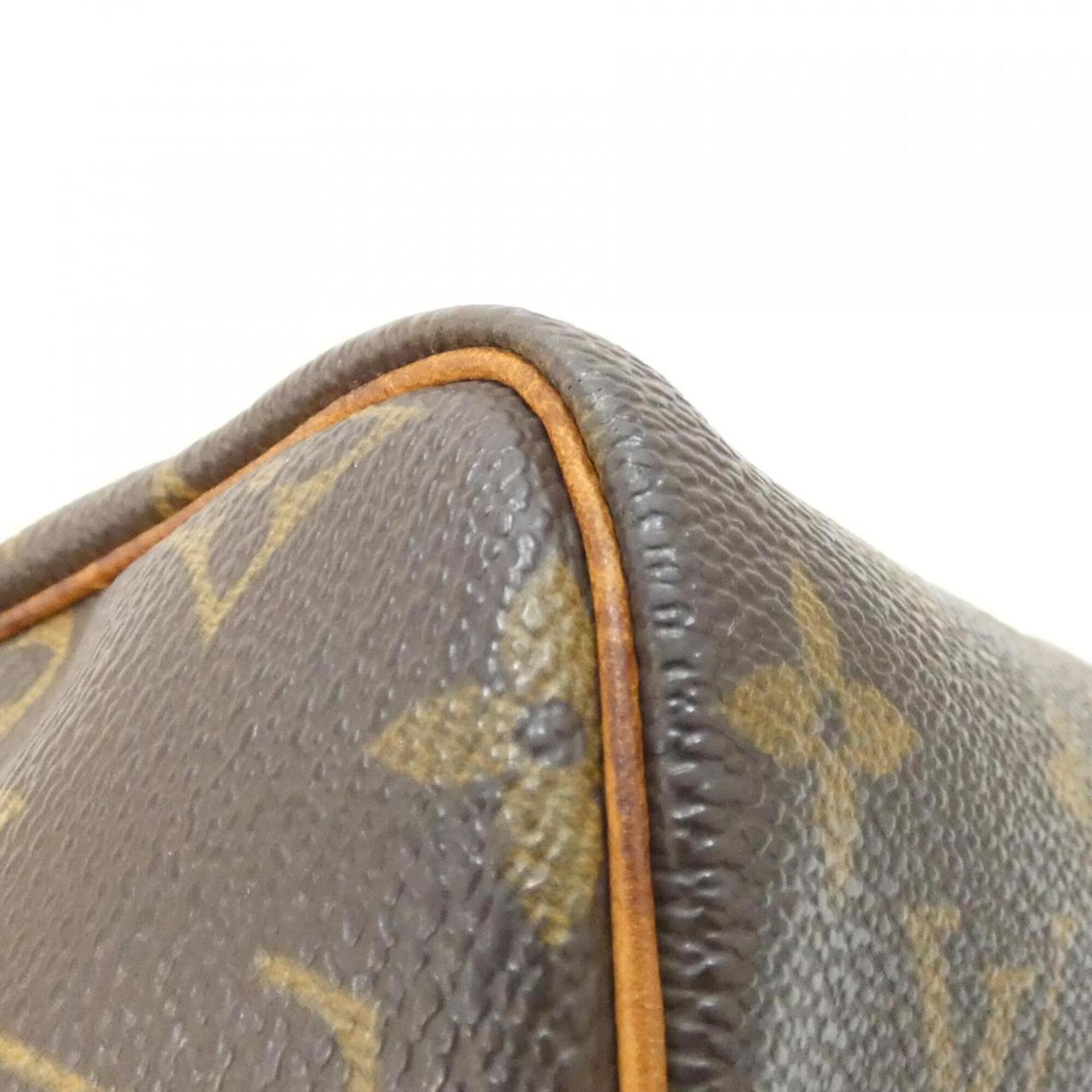 Louis Vuitton Monogram Marron Coated Canvas Boston Bag (Pre-Owned)