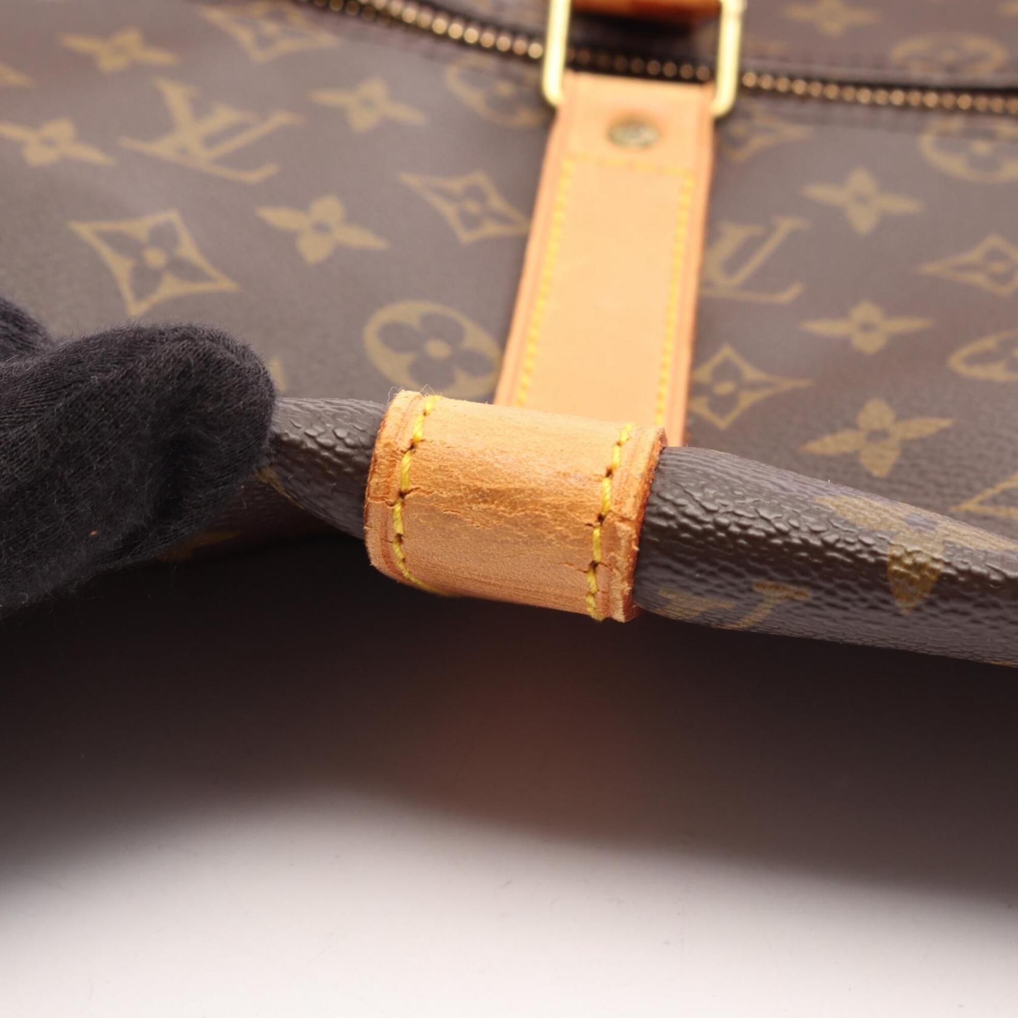 Louis Vuitton Brown Coated Canvas Pvc Leather Boston Bag Handbag (Pre-Owned)