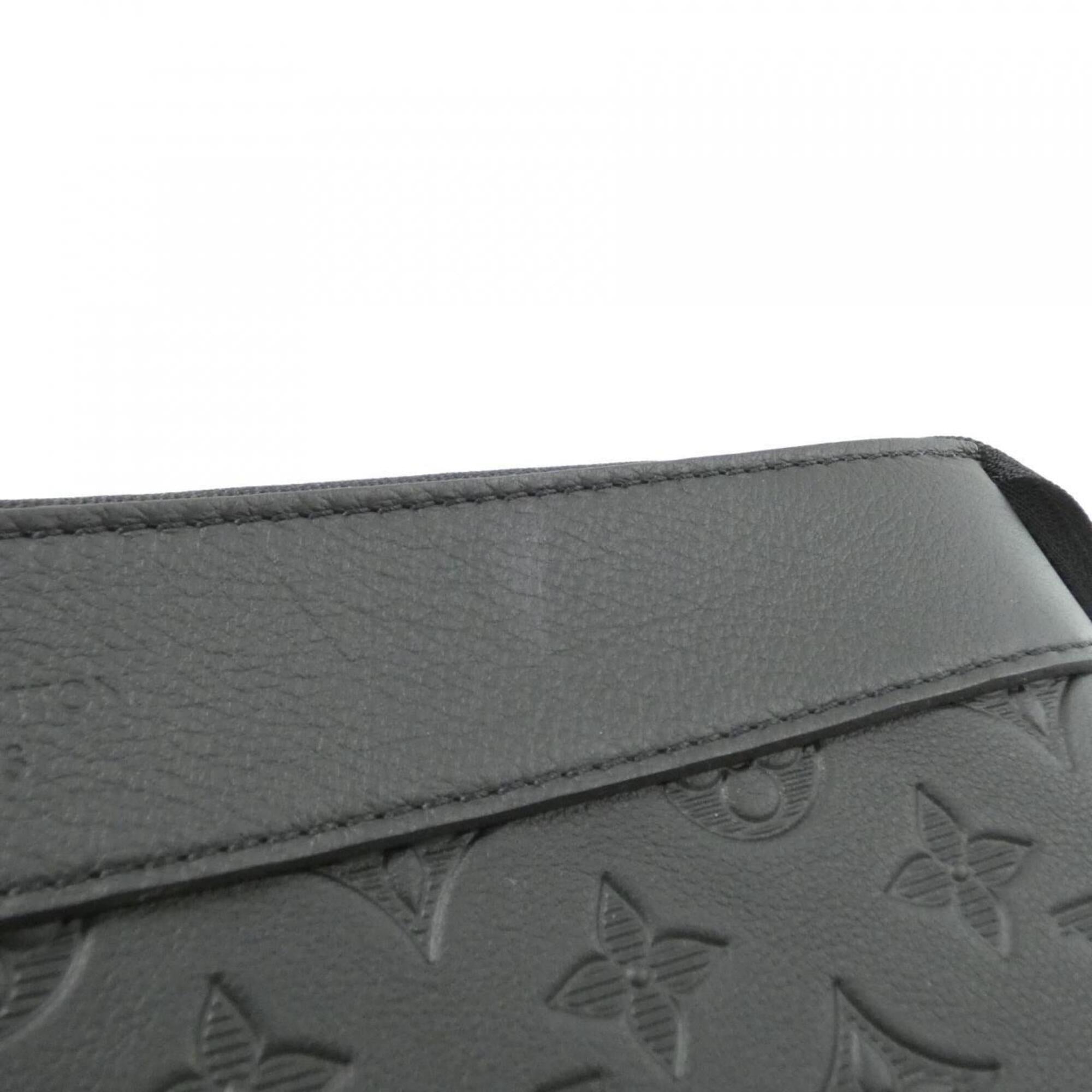 Louis Vuitton Black Leather Handbag Pochette (Pre-Owned)