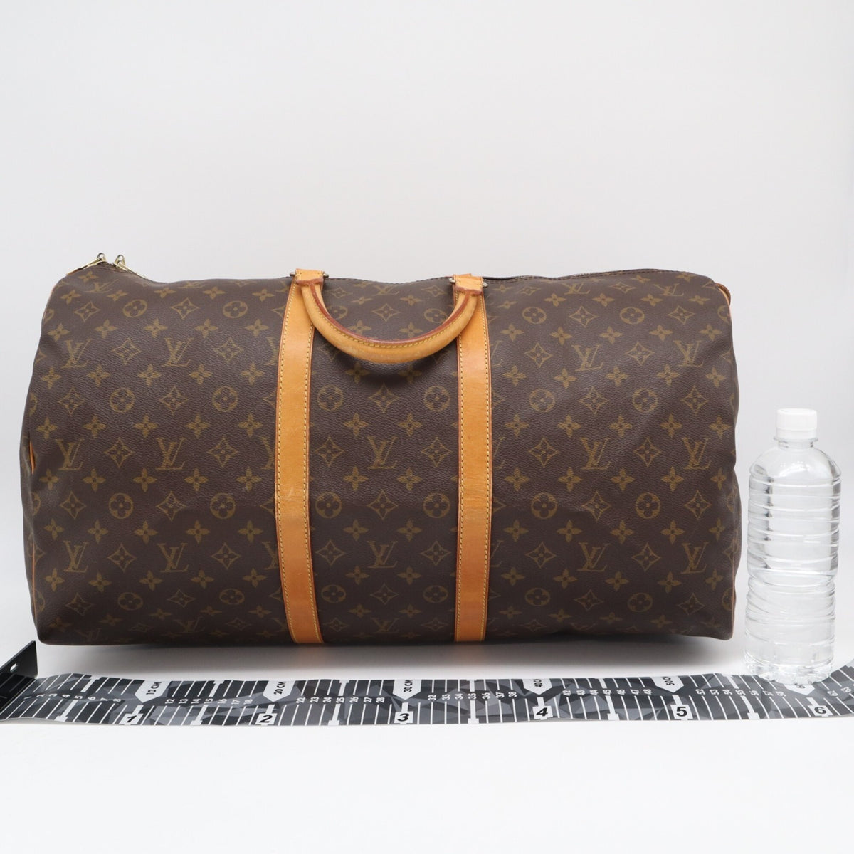Louis Vuitton Monogram Beige Brown Monogram Boston Bag (Pre-Owned)