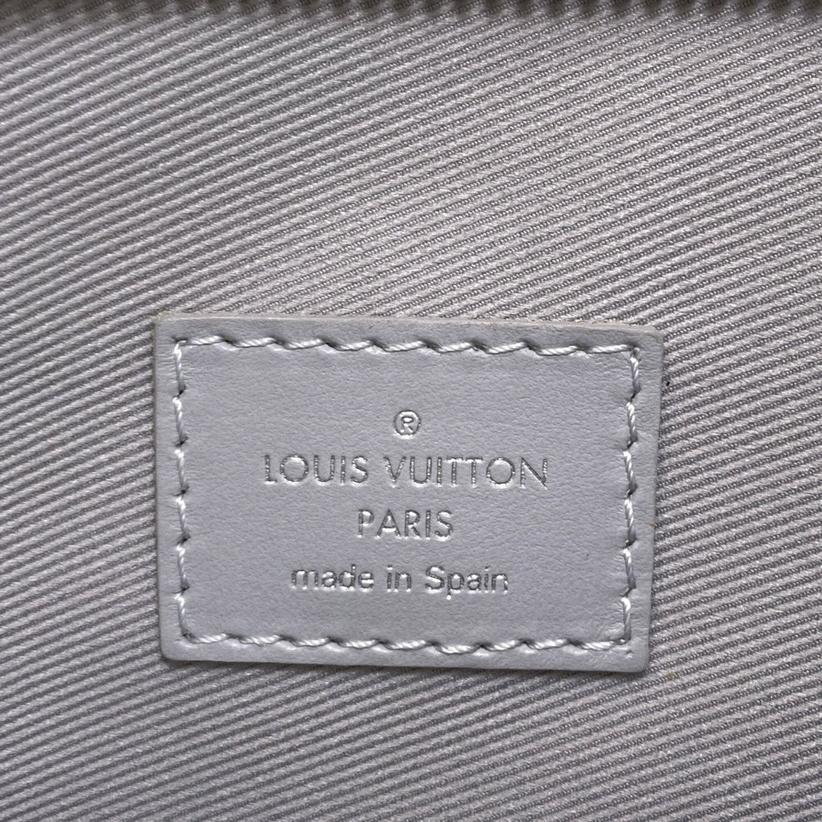 Louis Vuitton Monogram Denim Gray Orange Canvas Monogram Monogram Denim Shoulder Bag (Pre-Owned)