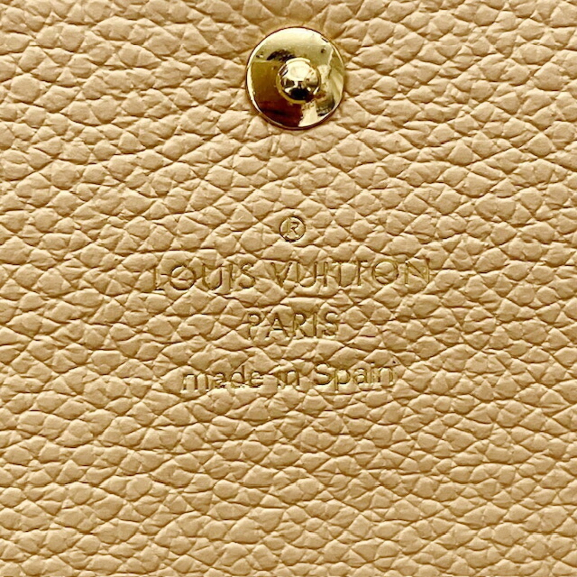 Louis Vuitton Beige Noir Monogram Empreinte Long Wallet (Bi-Fold) (Pre-Owned)