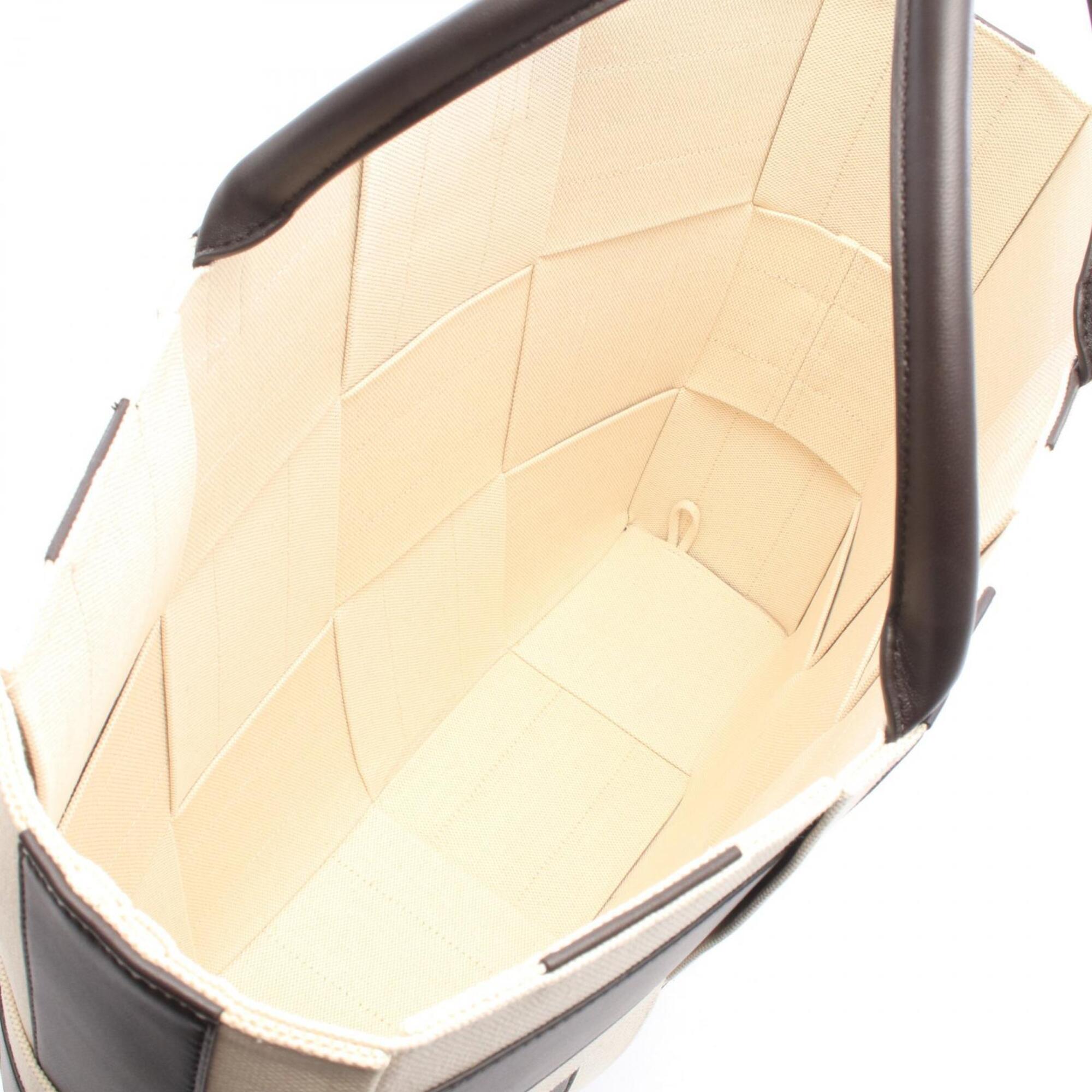 Bottega Veneta Beige Brown Intrecciato Handbag Pouch Tote Bag (Pre-Owned)