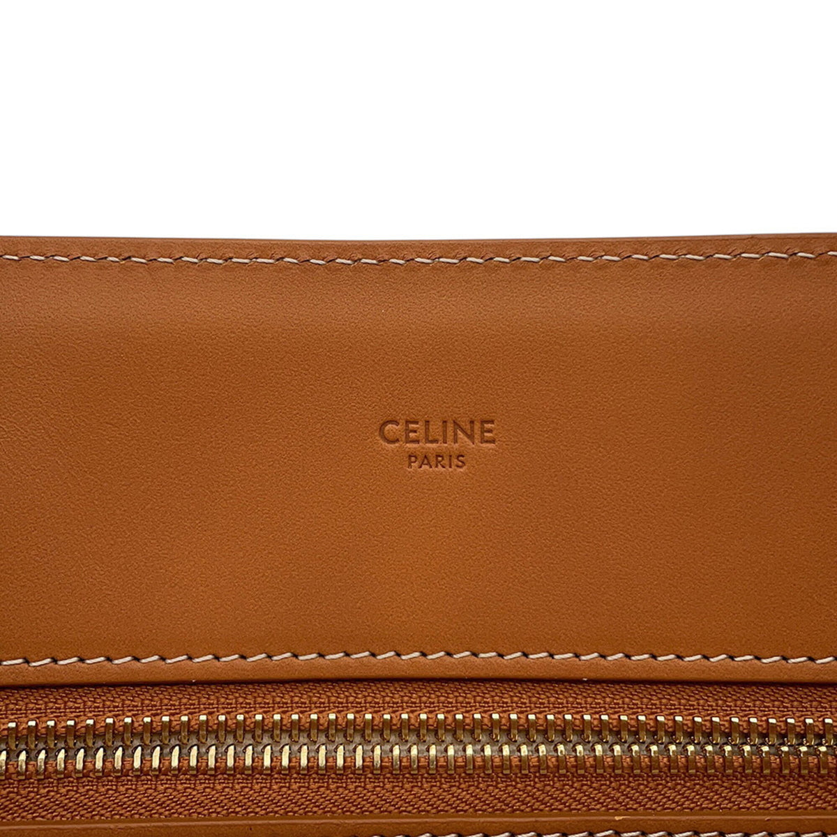 Celine Beige Camel Canvas Leather Tote Bag (Pre-Owned)