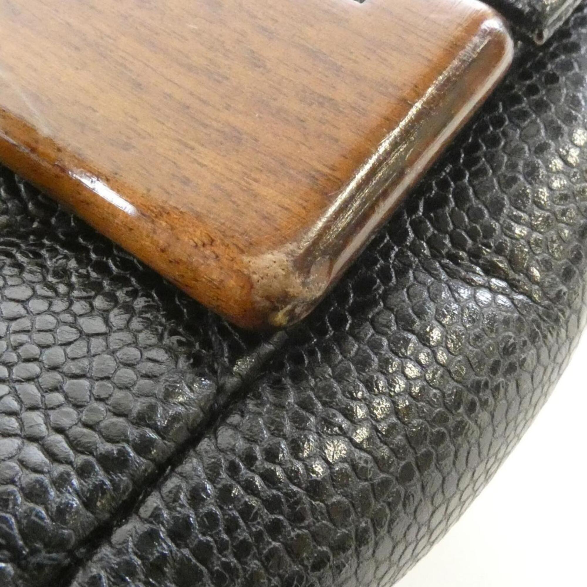 Chanel Black Grained Calfskin Shoulder Bag (Pre-Owned)