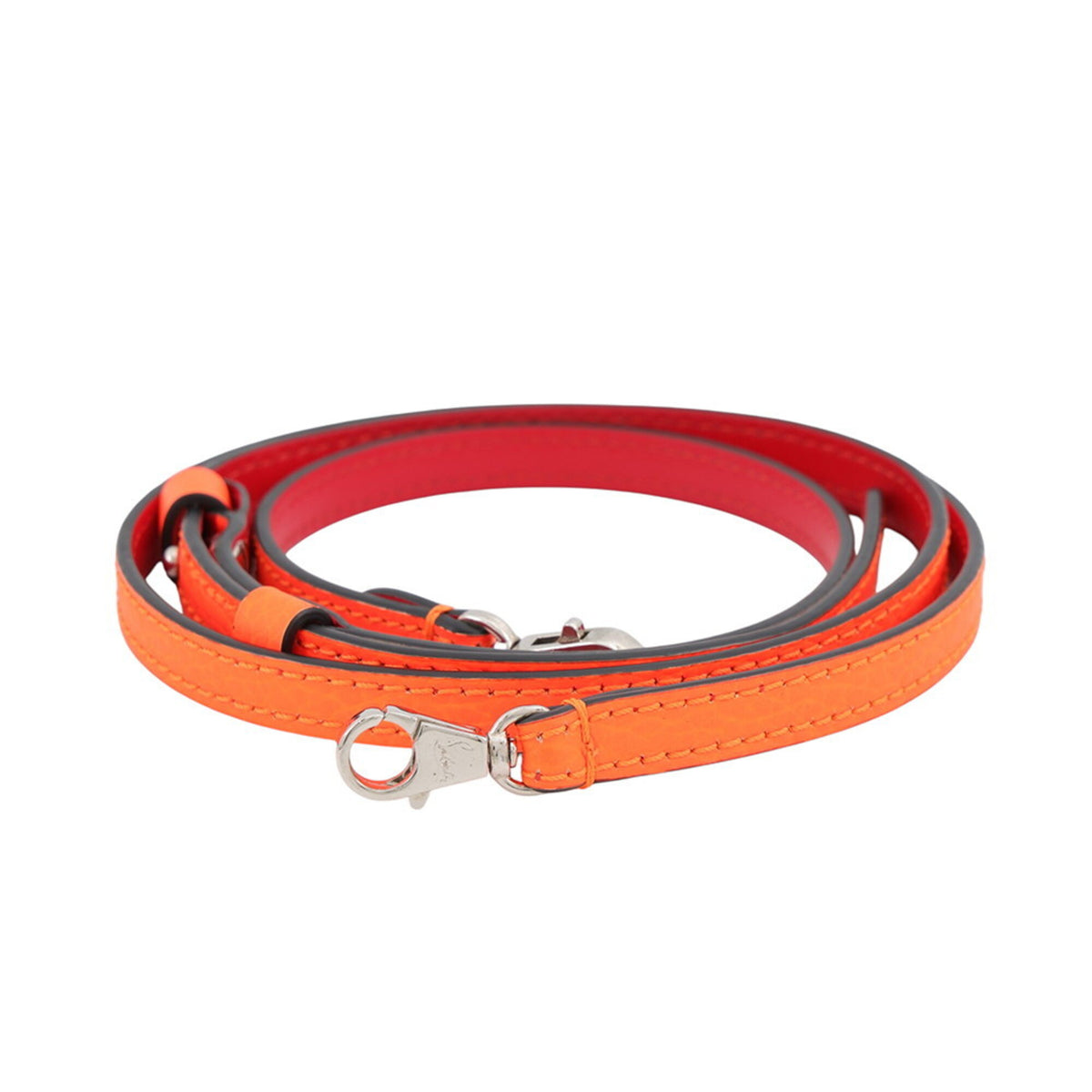 Christian Louboutin Neon Orange Leather Handbag (Pre-Owned)