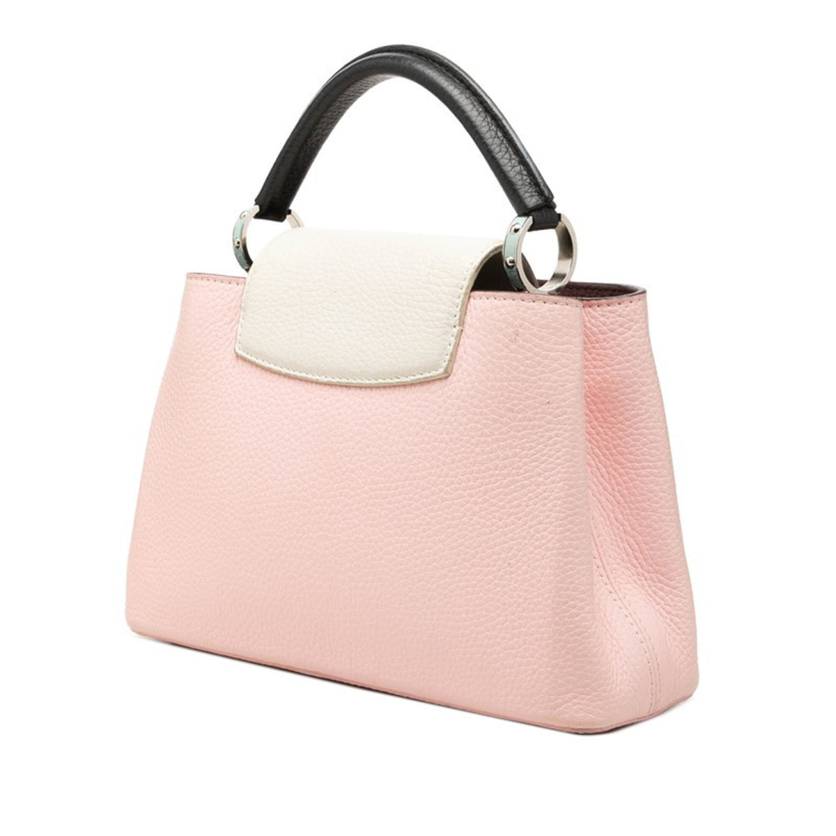 Louis Vuitton Bordeaux Pink White Leather Handbag Shoulder Bag (Pre-Owned)