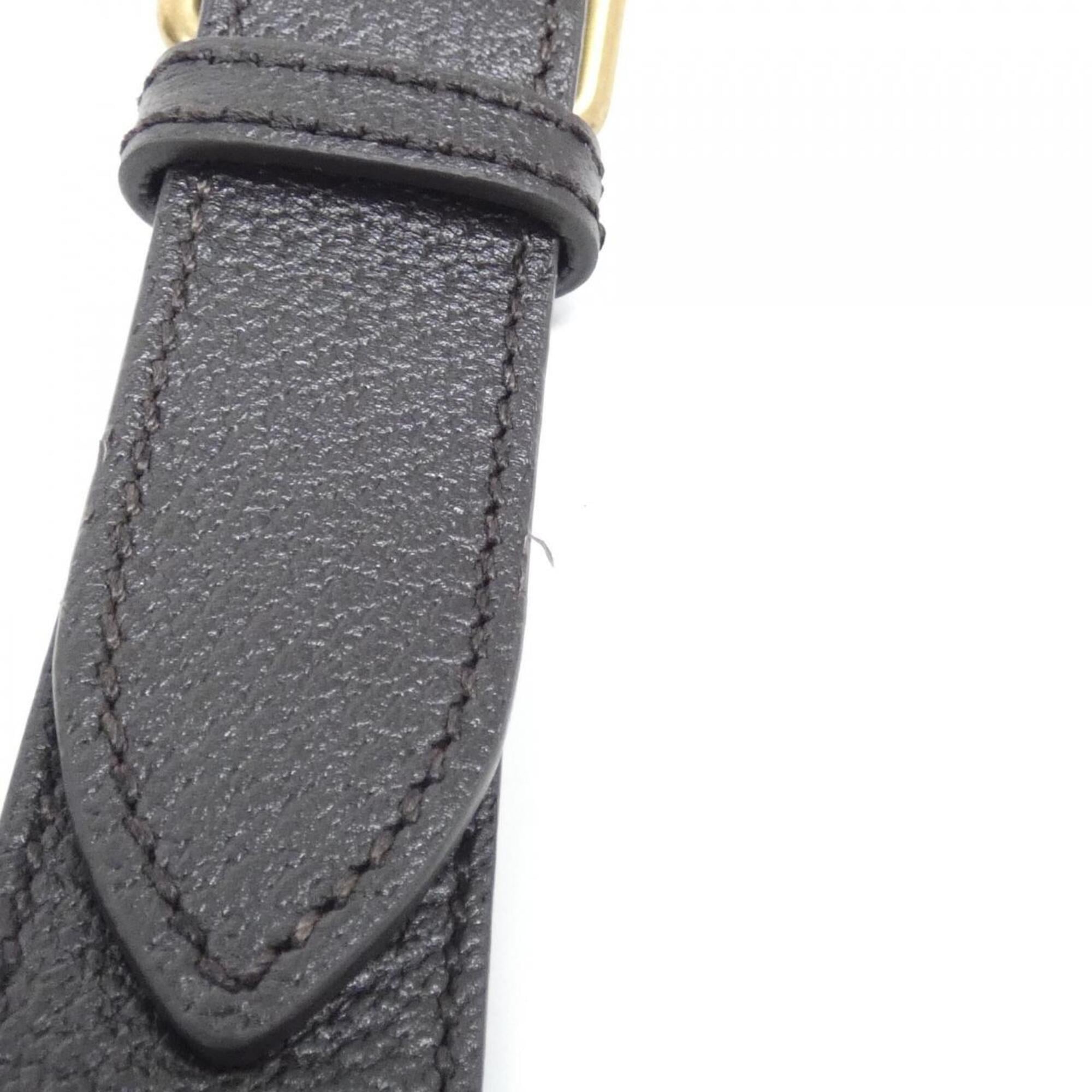 Gucci Dark Brown Suede Leather Boston Bag (Pre-Owned)
