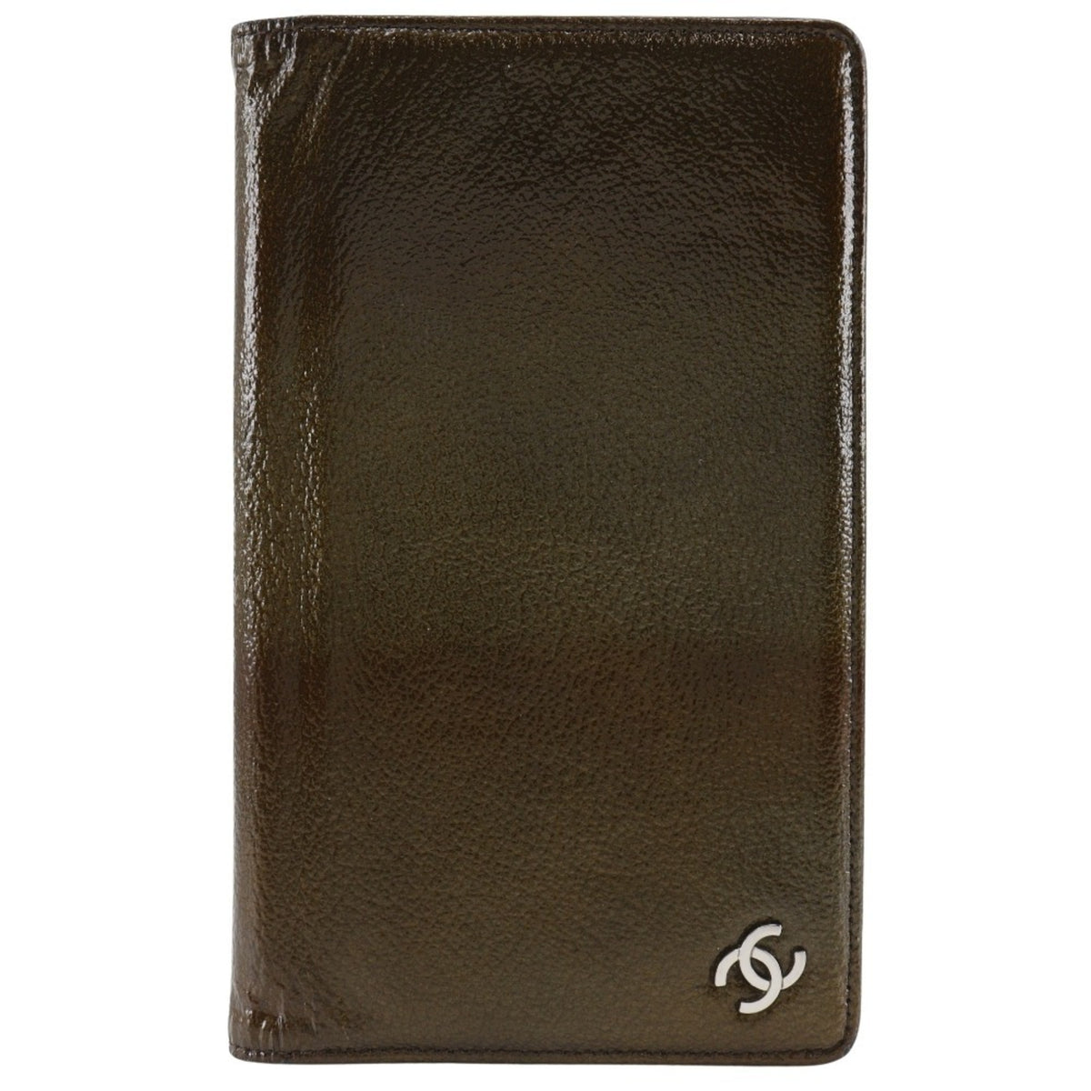 Chanel Bronze Leather Long Wallet (Bi-Fold) (Pre-Owned)