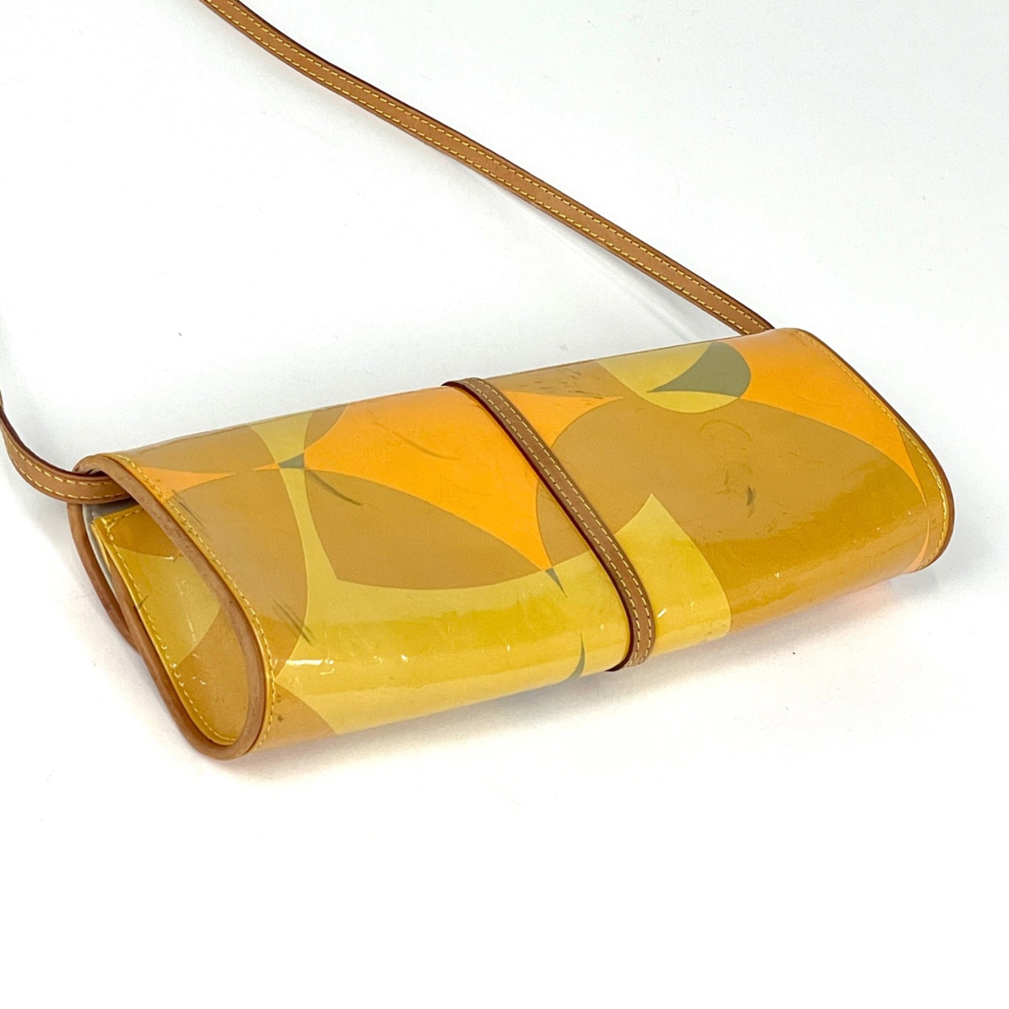 Louis Vuitton Yellow Monogram Vernis Pochette Shoulder Bag (Pre-Owned)