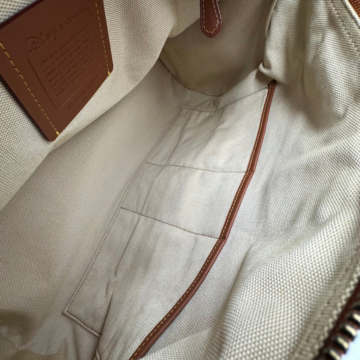 Coach Signature Beige Canvas Leather Boston Bag (Pre-Owned)